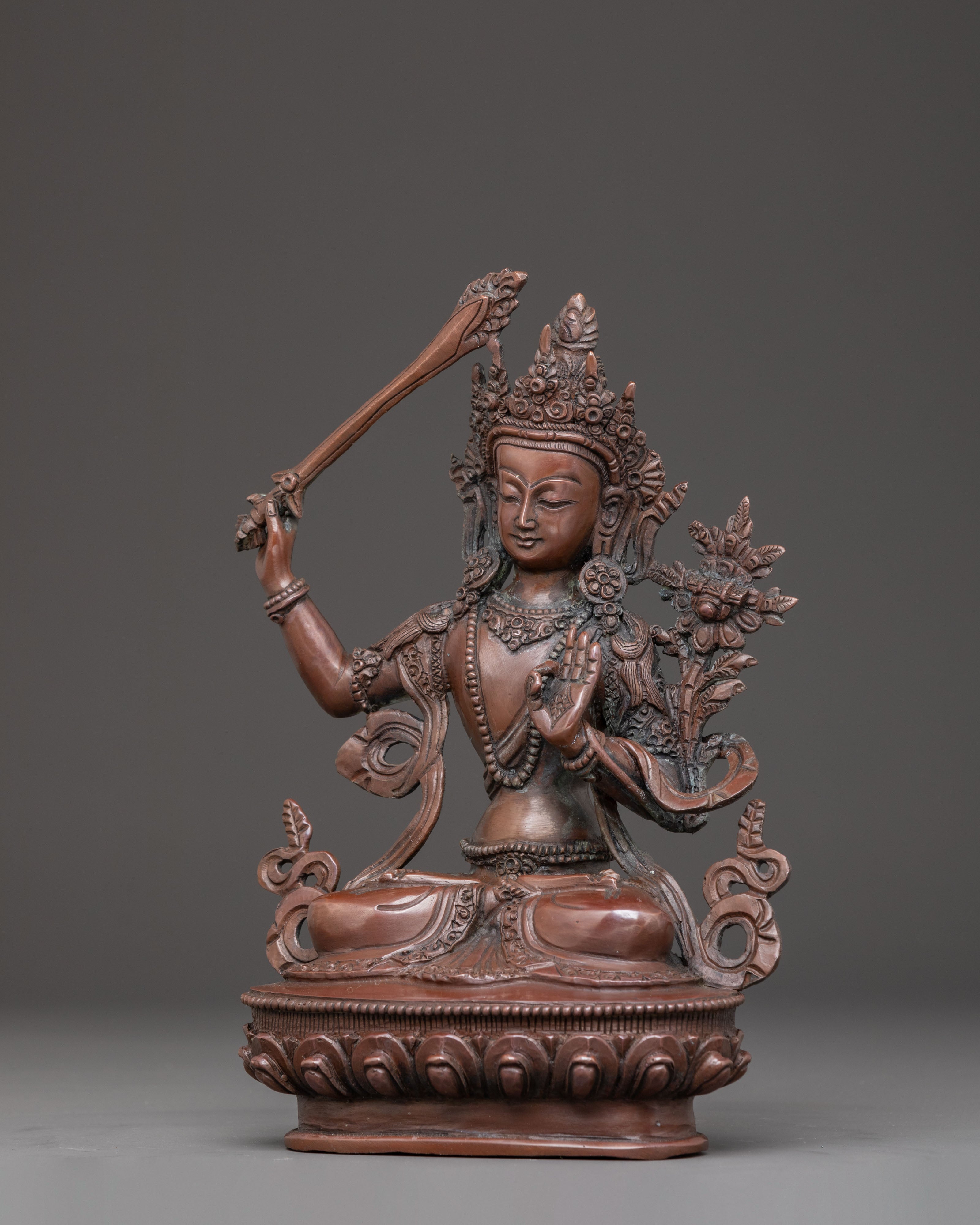 Manjushri Statue of Power and Wisdom | Traditional Buddhist Art
