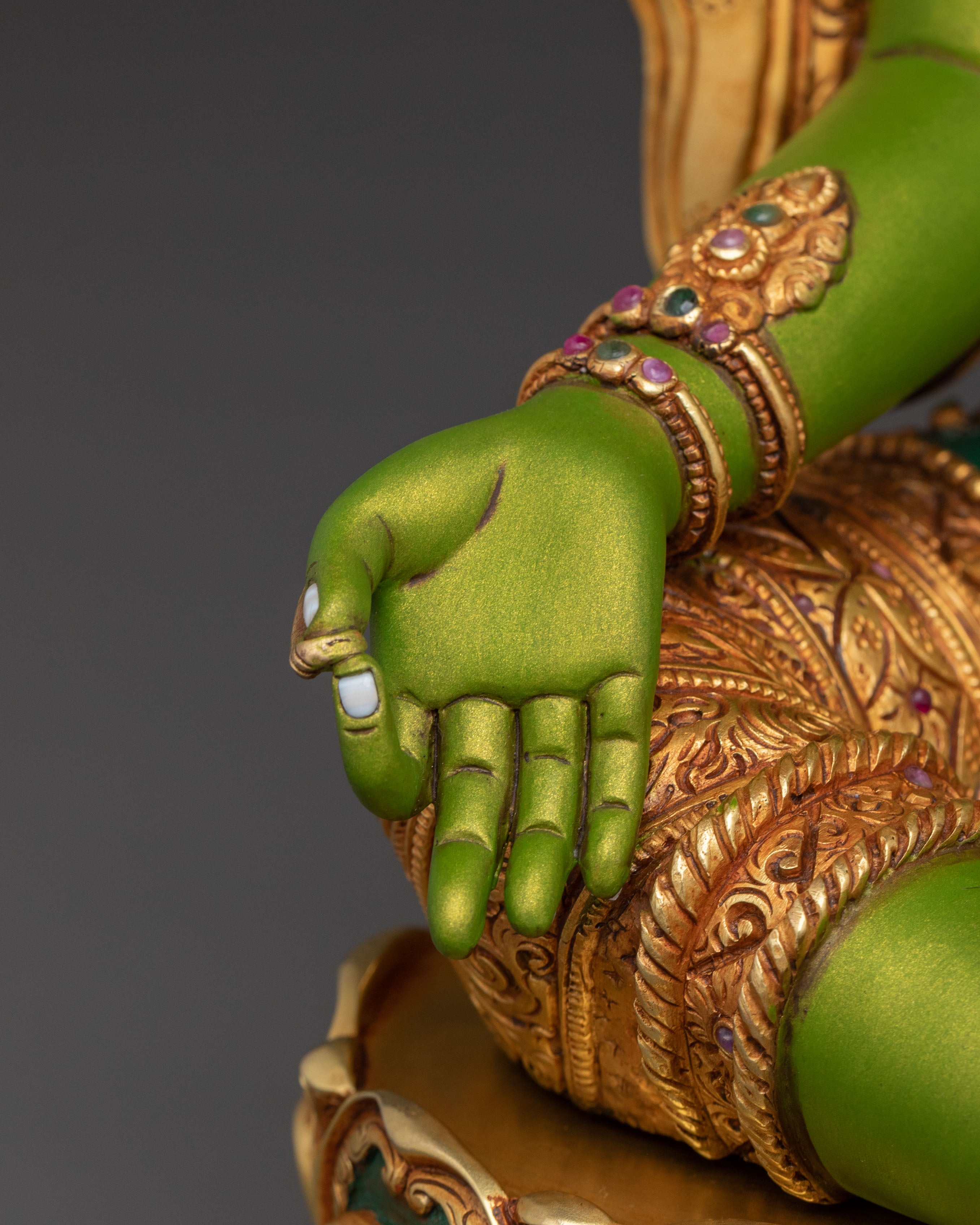 Green Tara Sculpture: Swift Protection