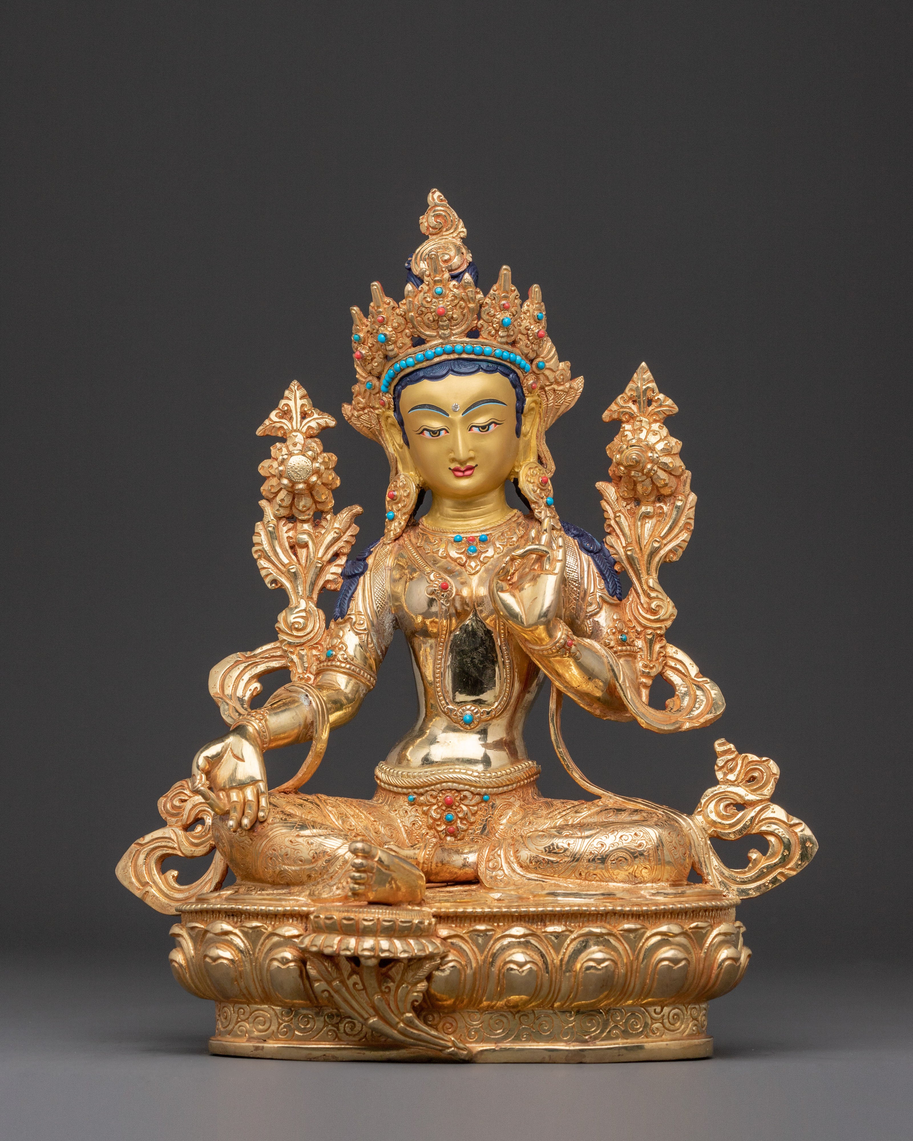 Green Tara Statue – Handcrafted Devotion
