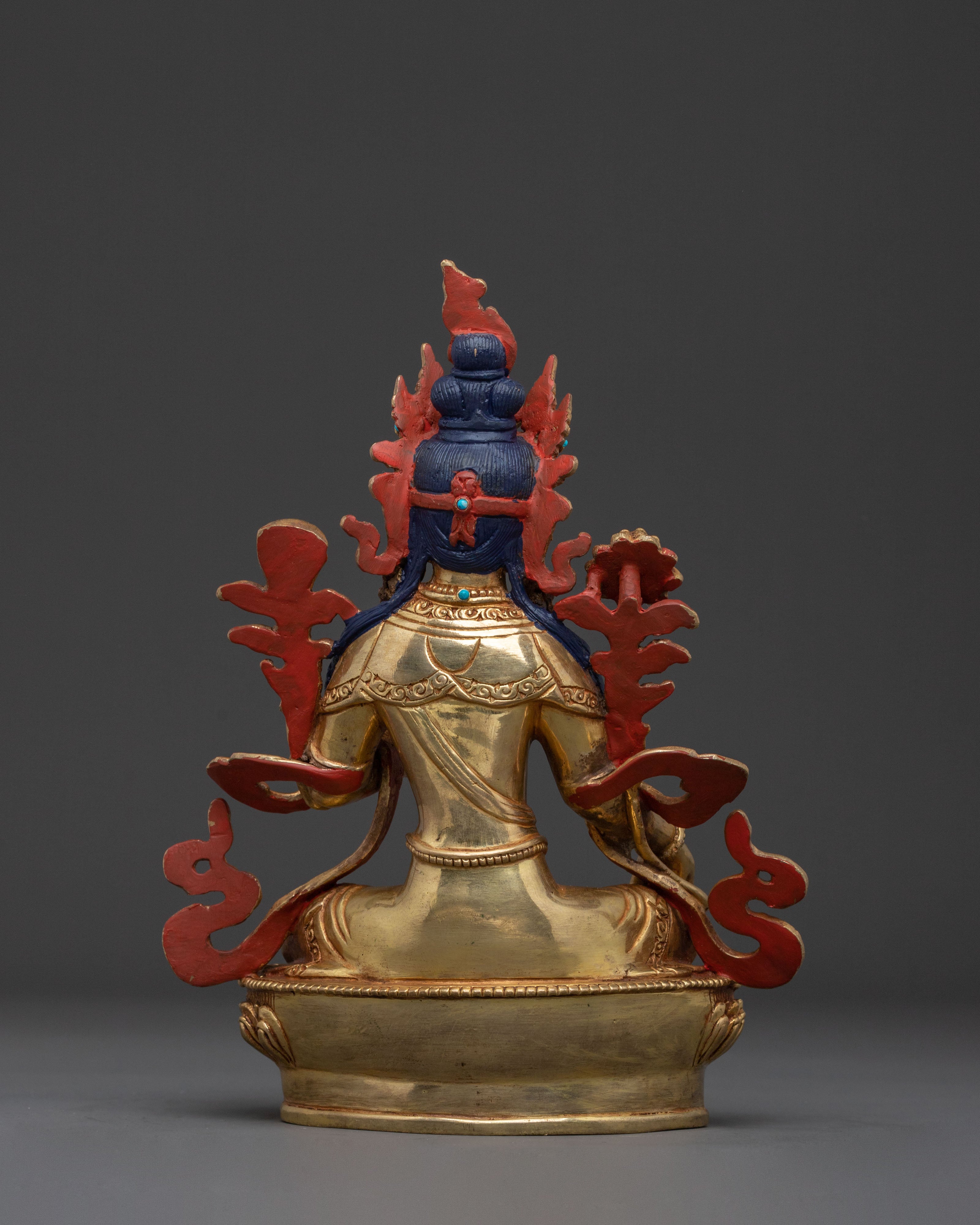 Green Tara Statue: Handcrafted Icon for Sacred Practice
