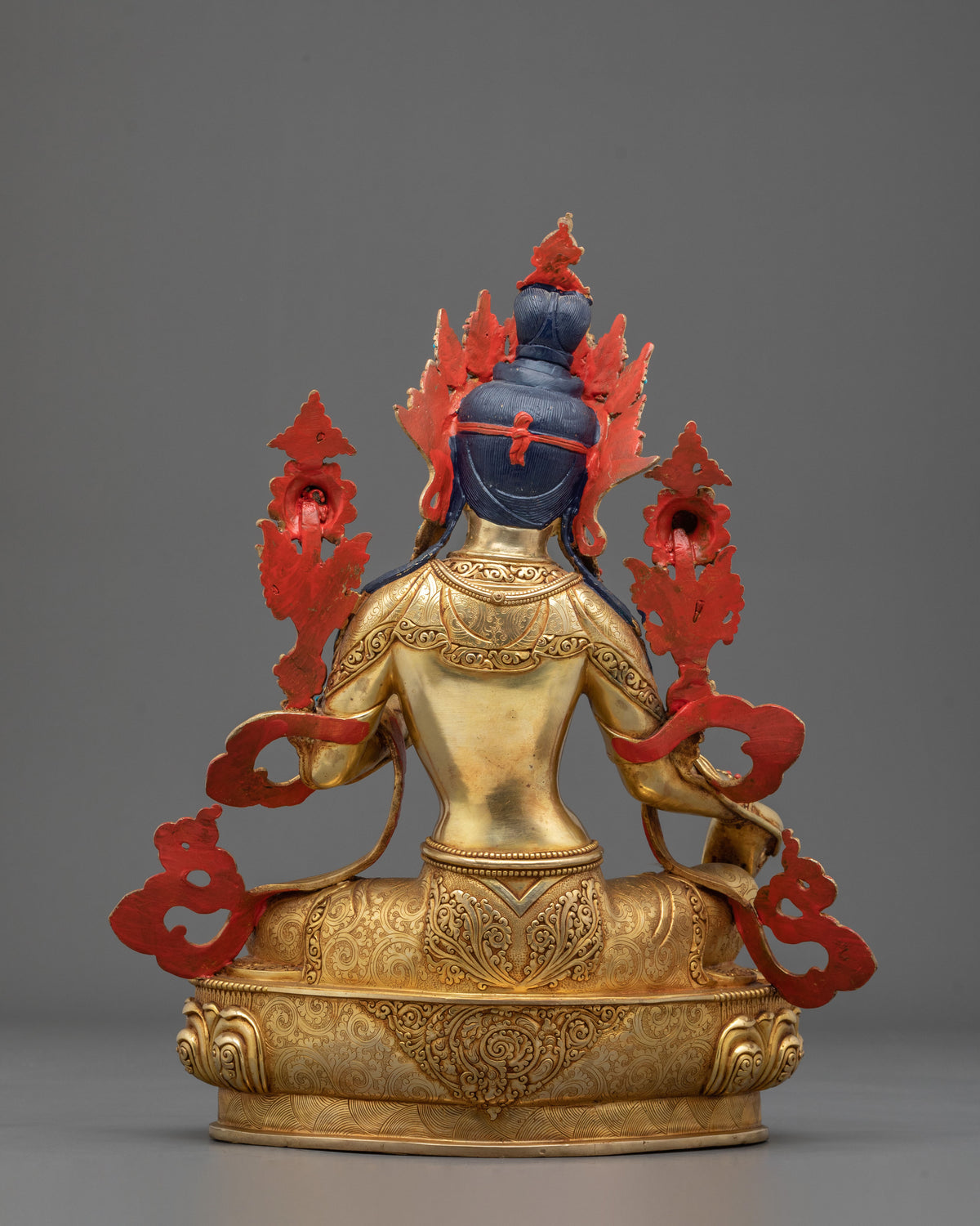 Green Tara Golden Statue | Handcrafted Buddhist Figurine