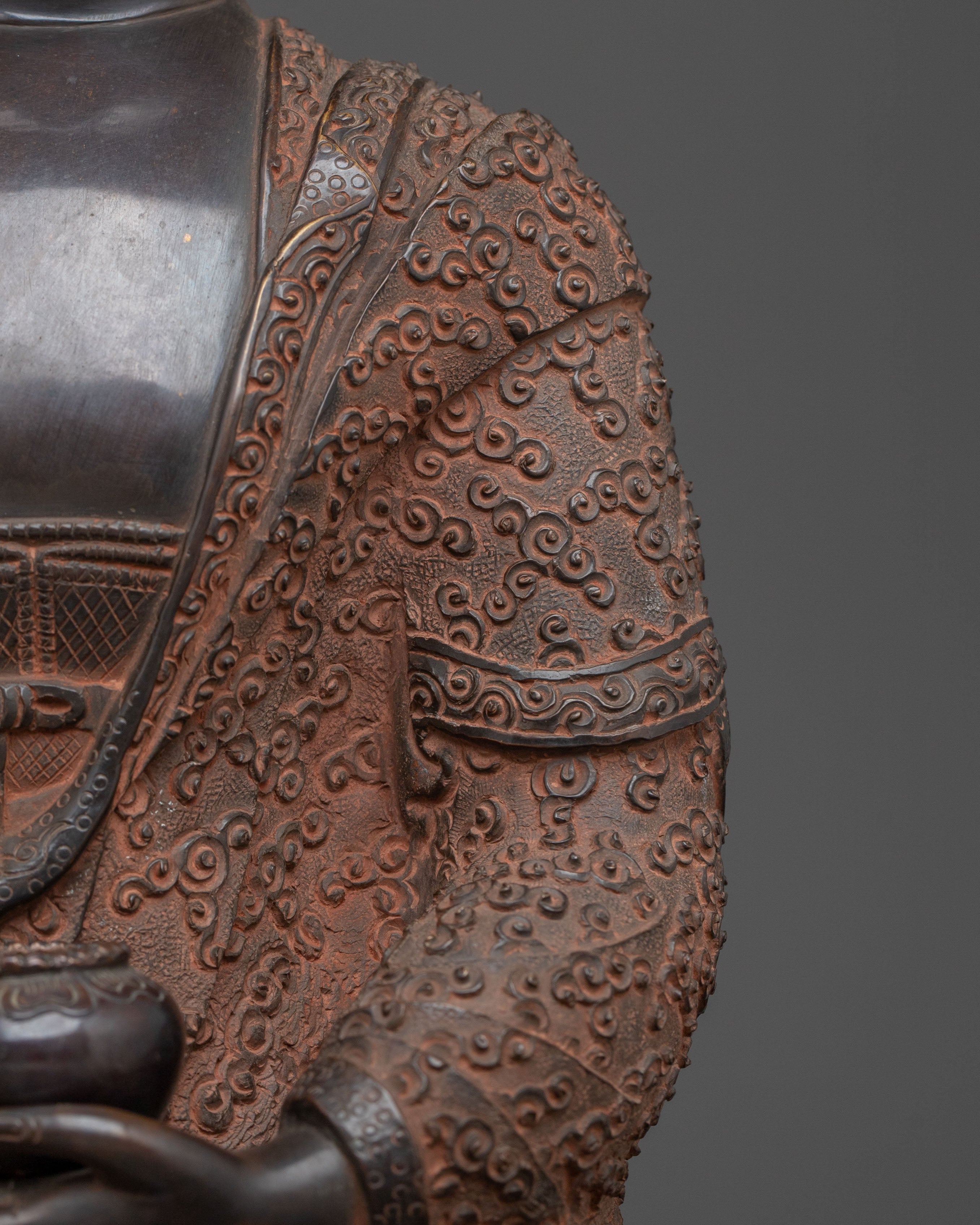 Shakyamuni Buddha Sculpture | Oxidized Copper Artistry