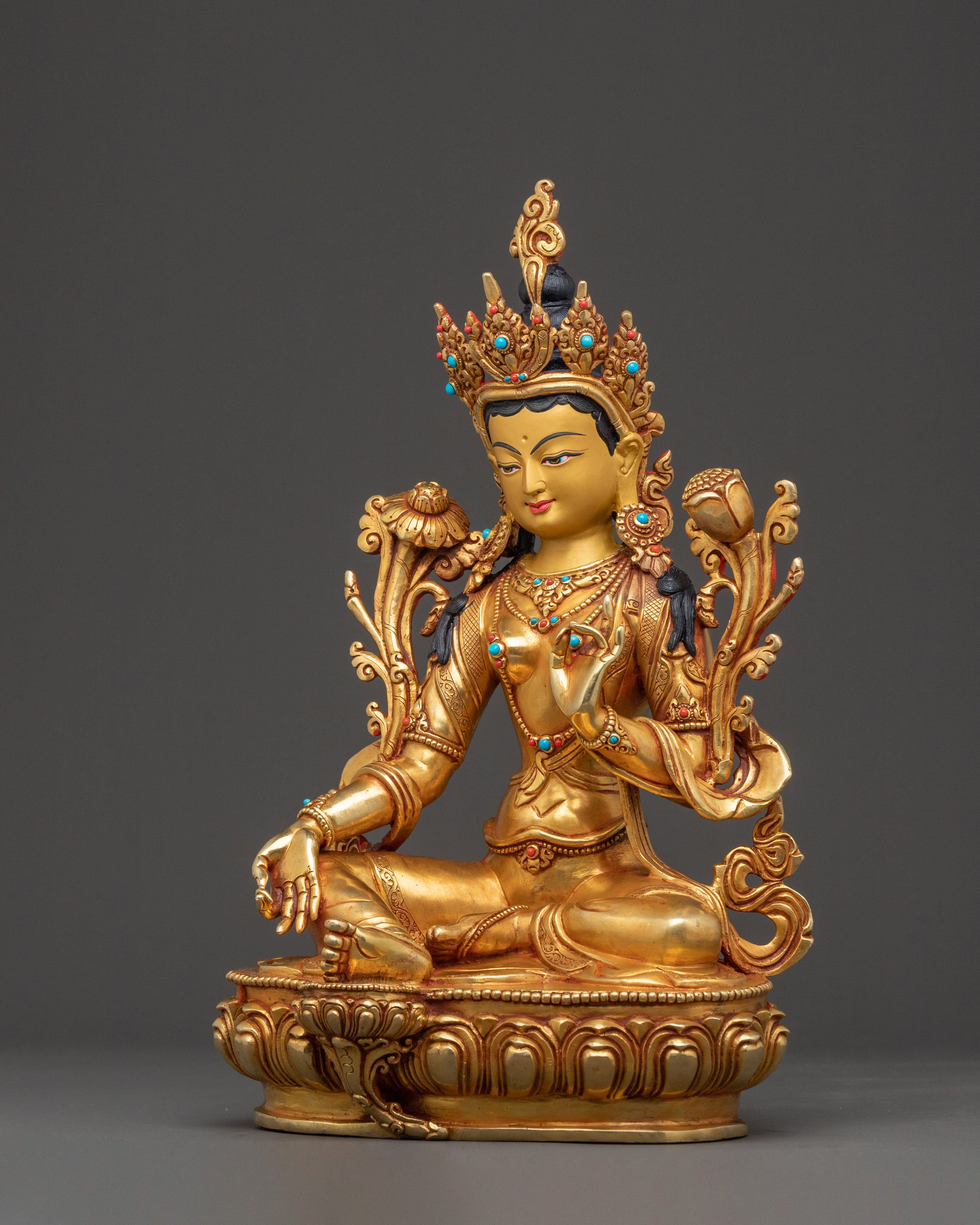 Green Tara Compassion Goddess Statue | Goddess of Compassion