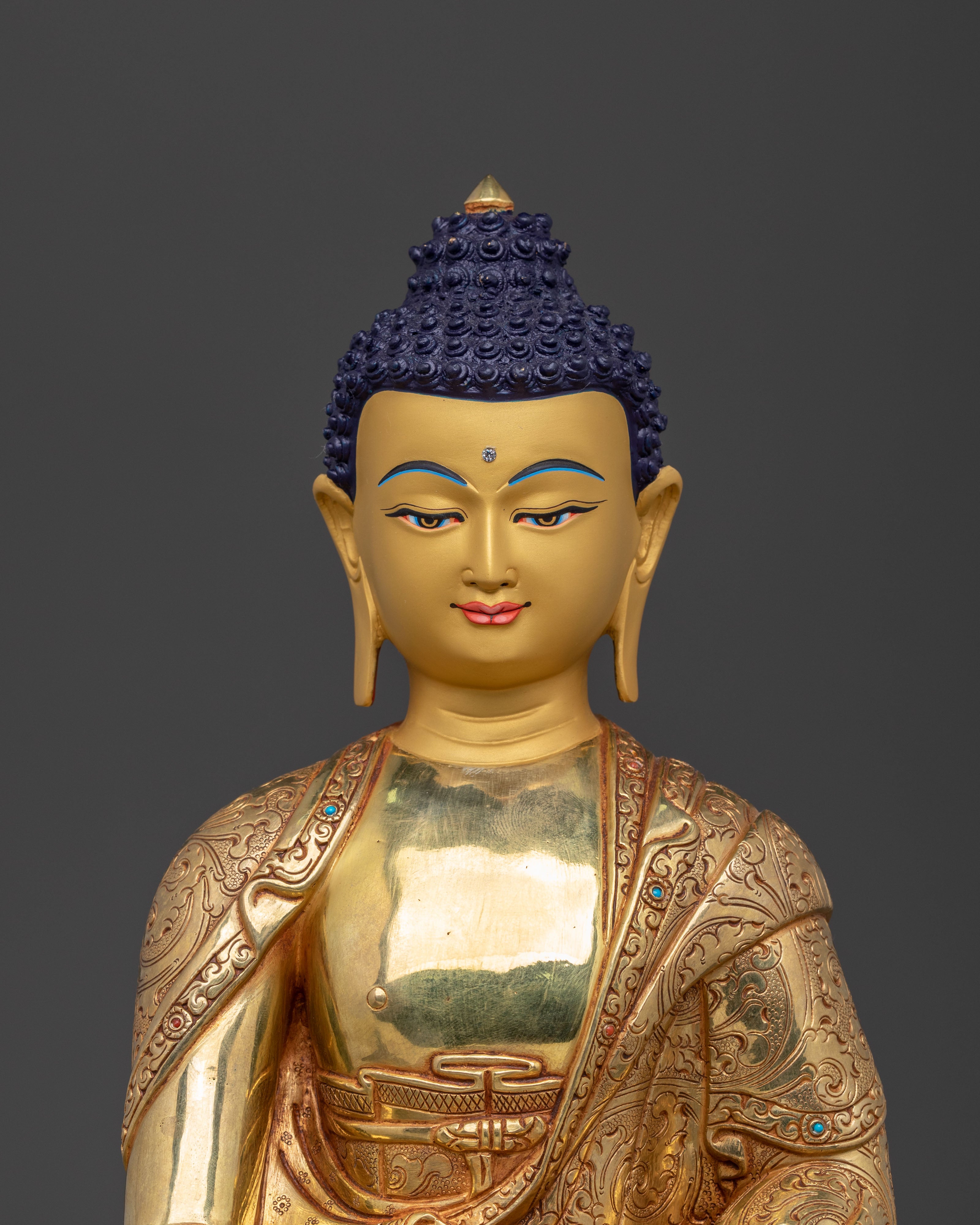 Shakyamuni Buddha Lotus Meditation Statue
