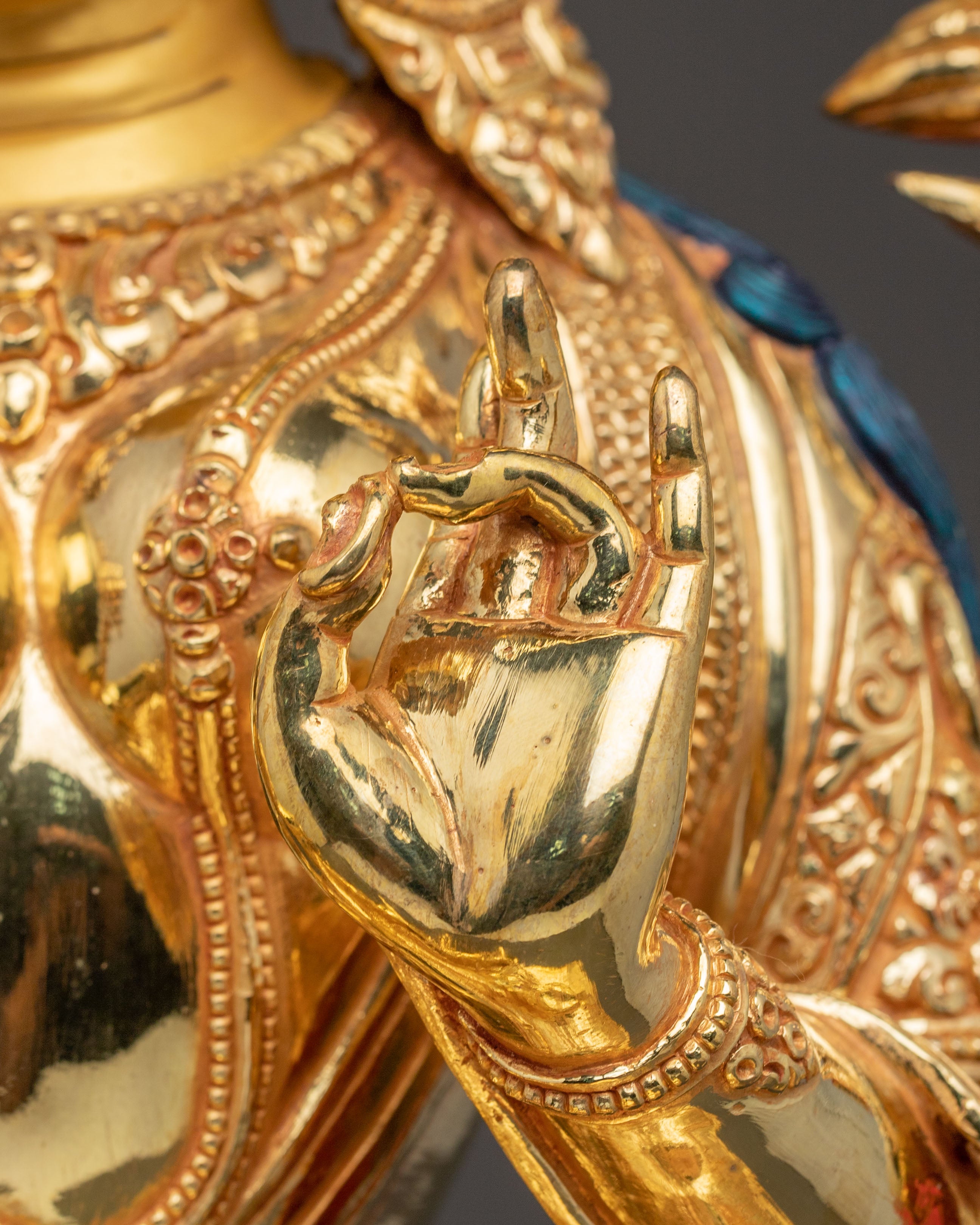 Tibetan Green Tara Blessing Statue — Gilded Copper Masterpiece