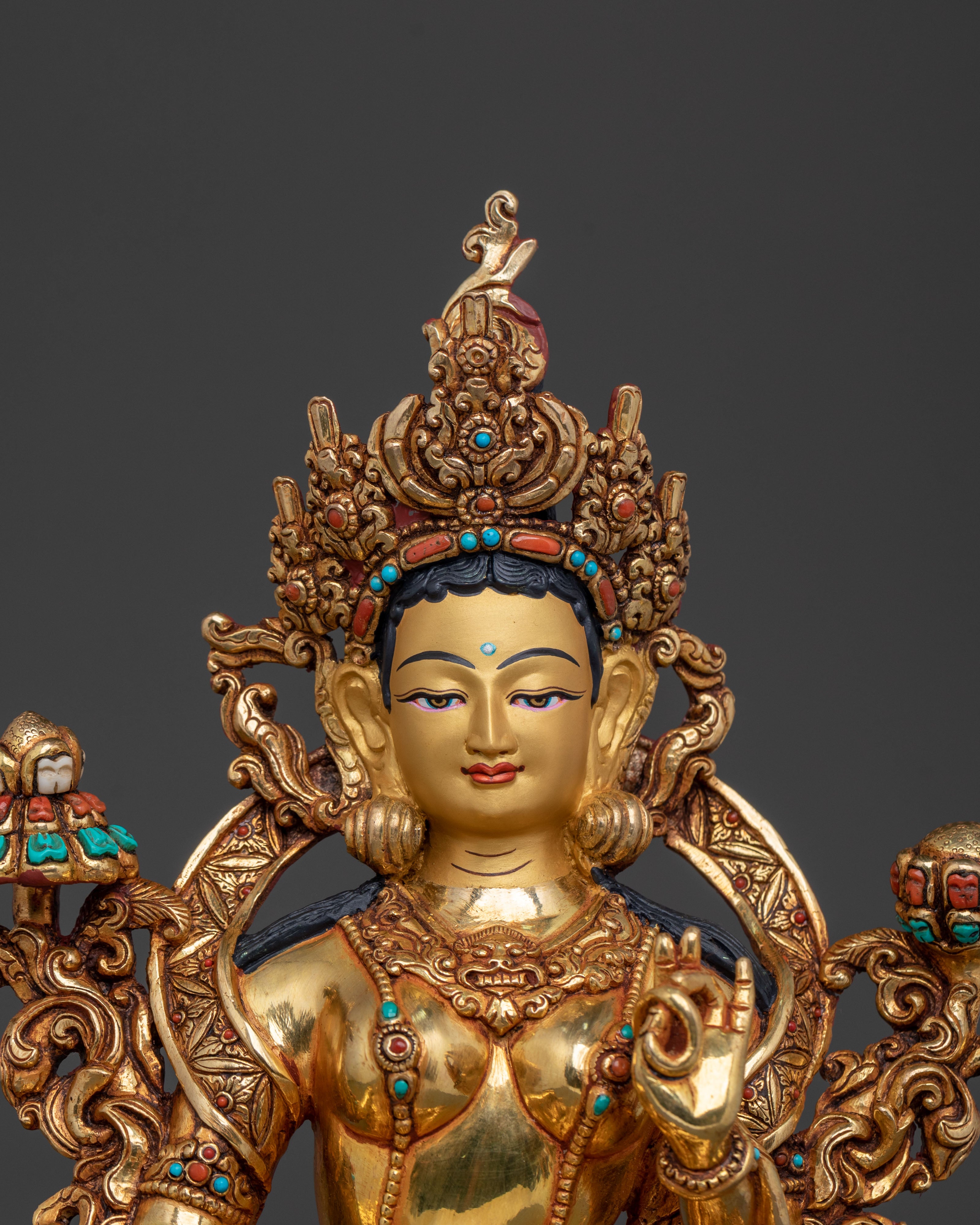 Green Tara: Handcrafted Mother Figurine
