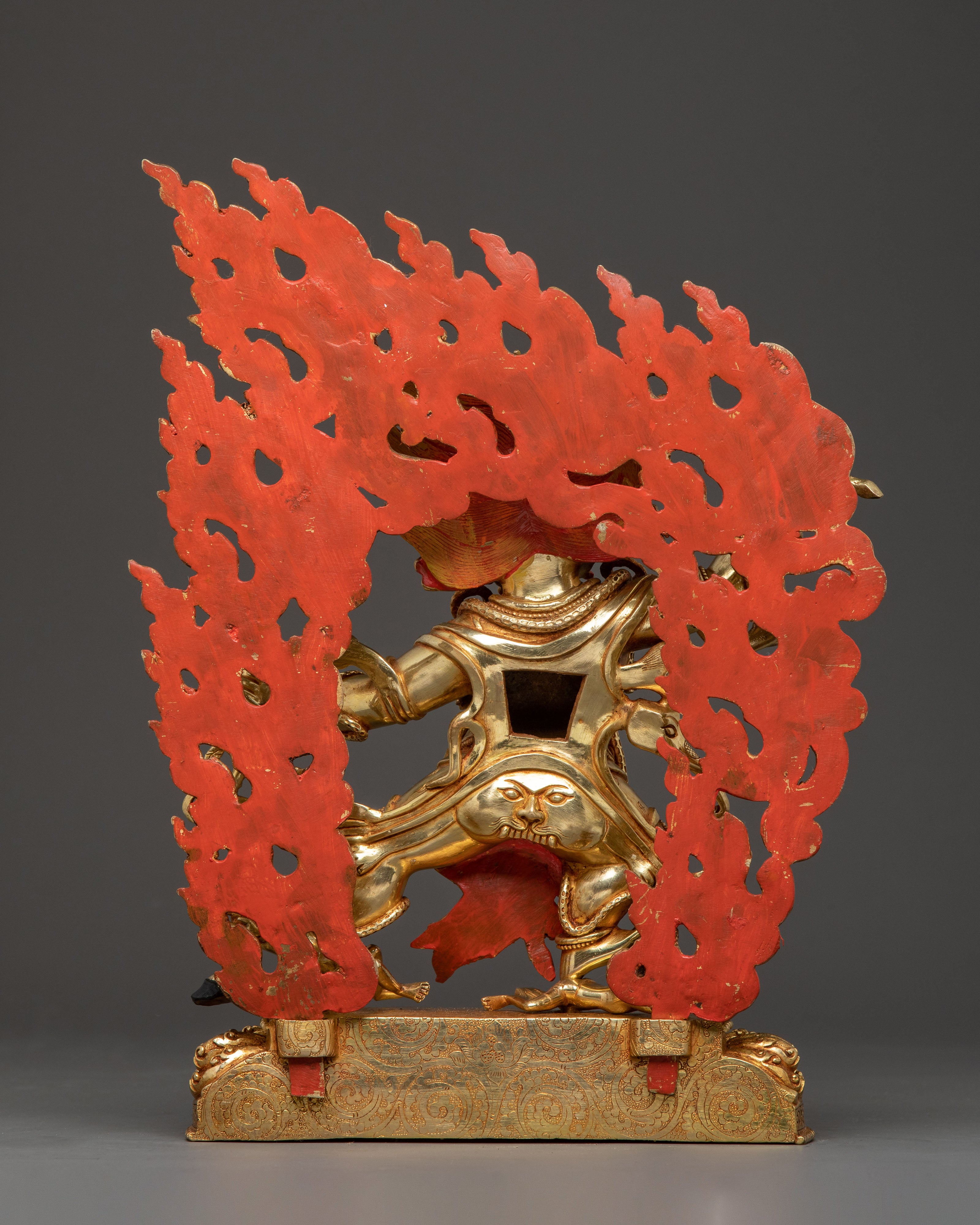 Dandapani 24K Gold Gilded Statue – A Radiant Protecor