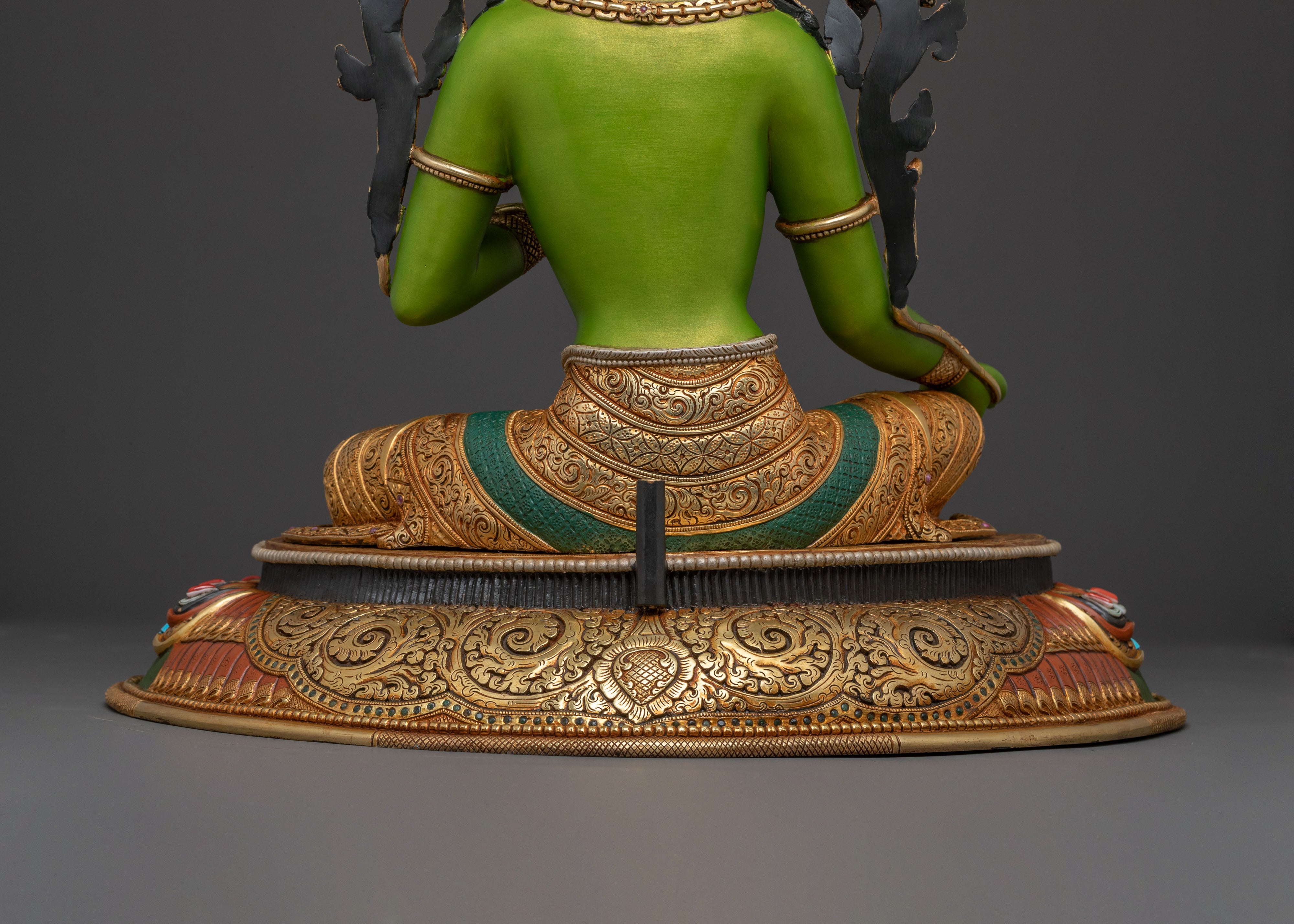 Green Tara Copper Statue | Goddess of Compassion
