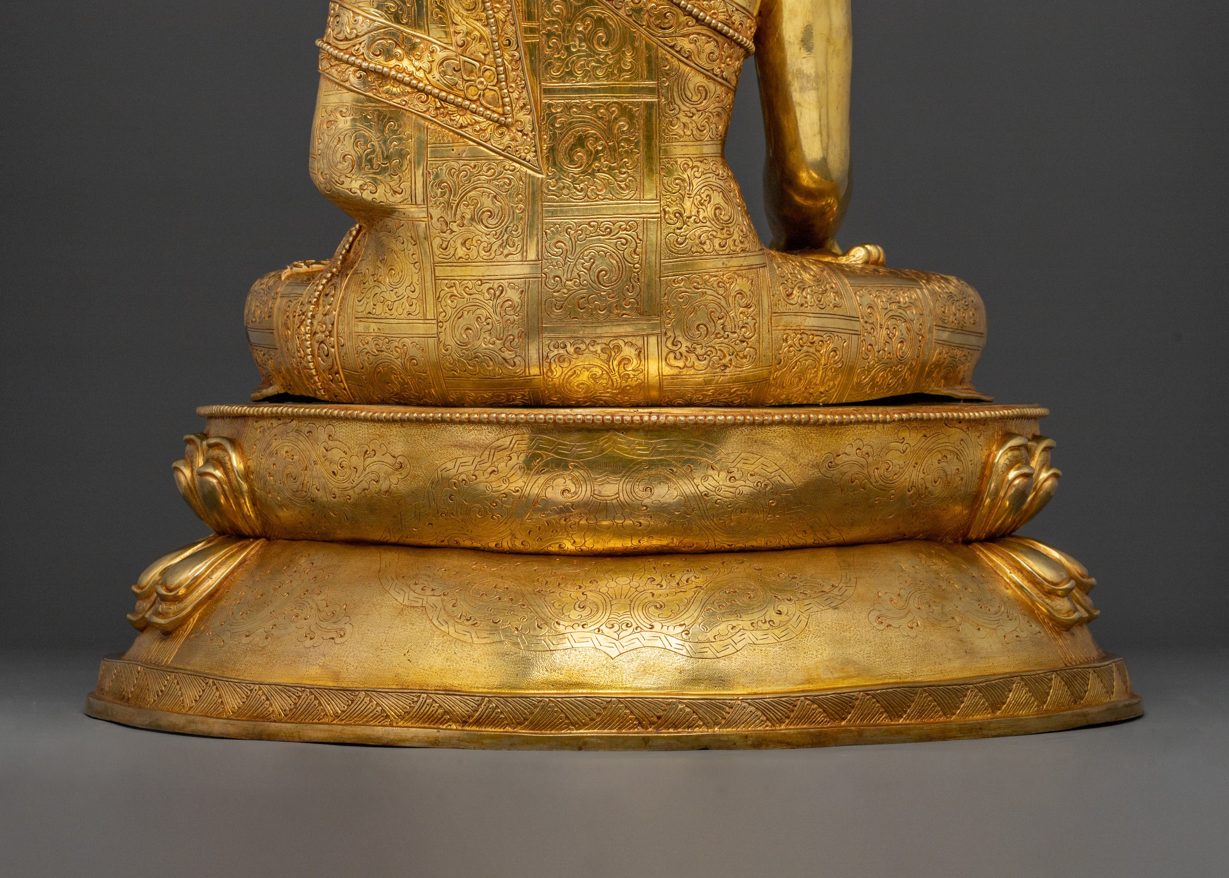 Handcrafted Shakyamuni Buddha Statue | Buddhist Decor