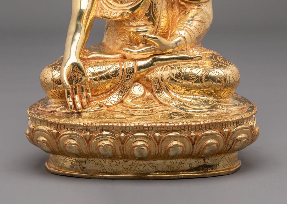Ratnasambhava 24K Gold Gilded Sculpture