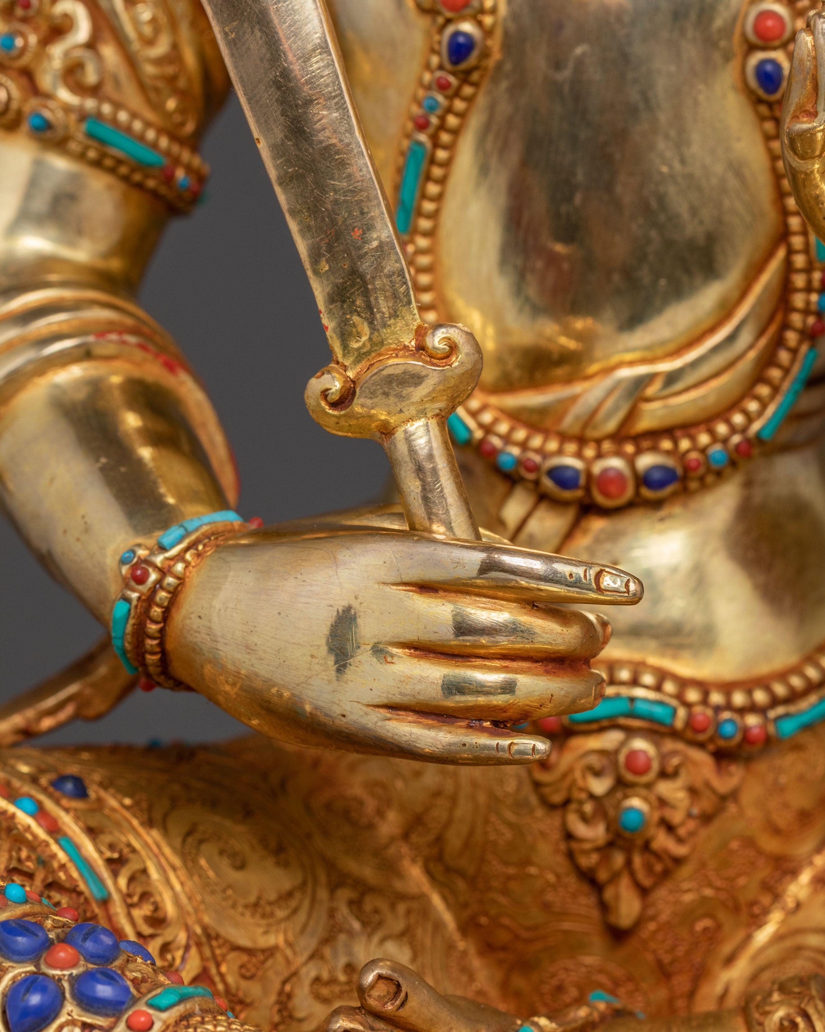 Manjushri Sacred Statue | Flaming Wisdom