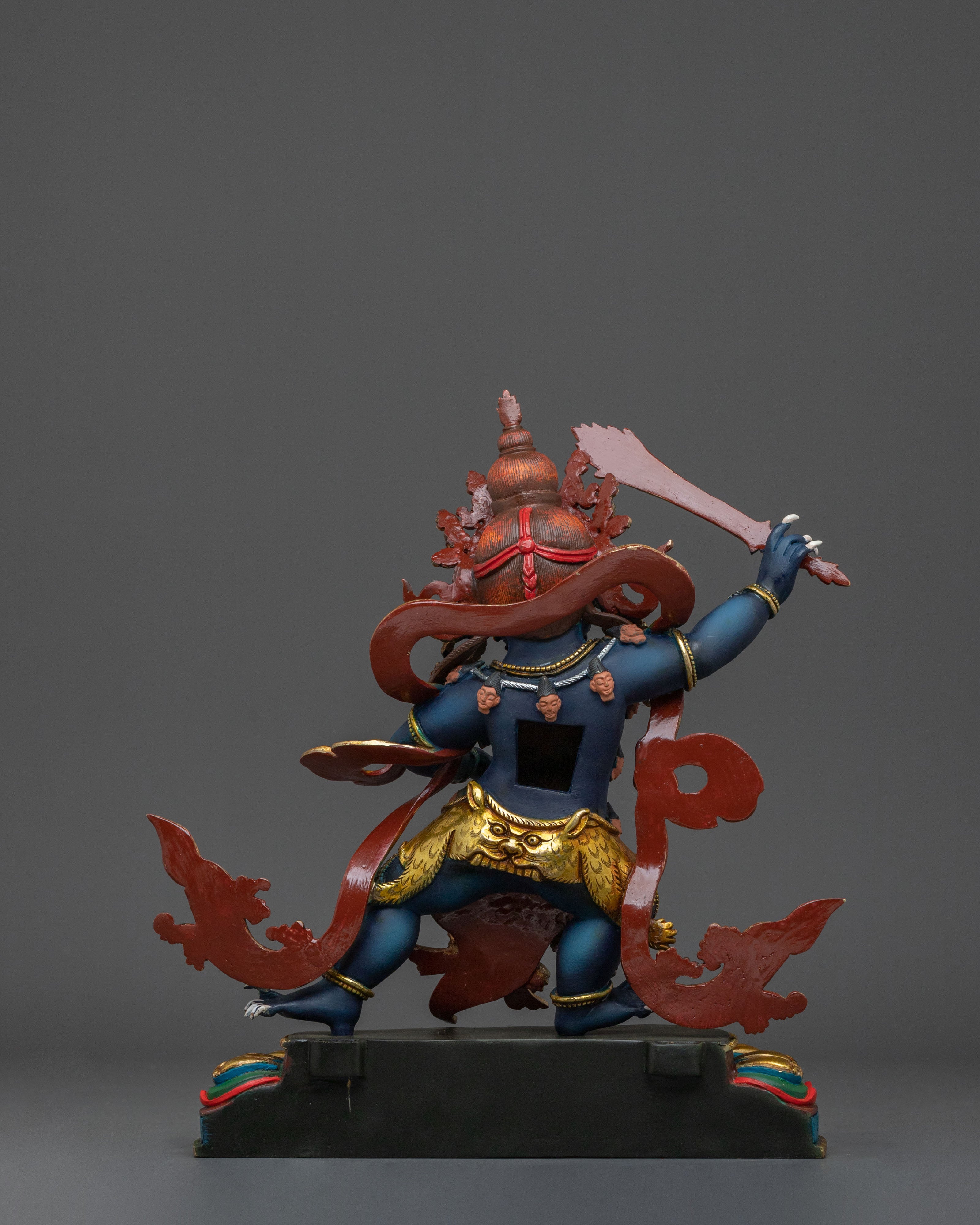 Black Manjushri Handmade Statue in Oxidized Copper