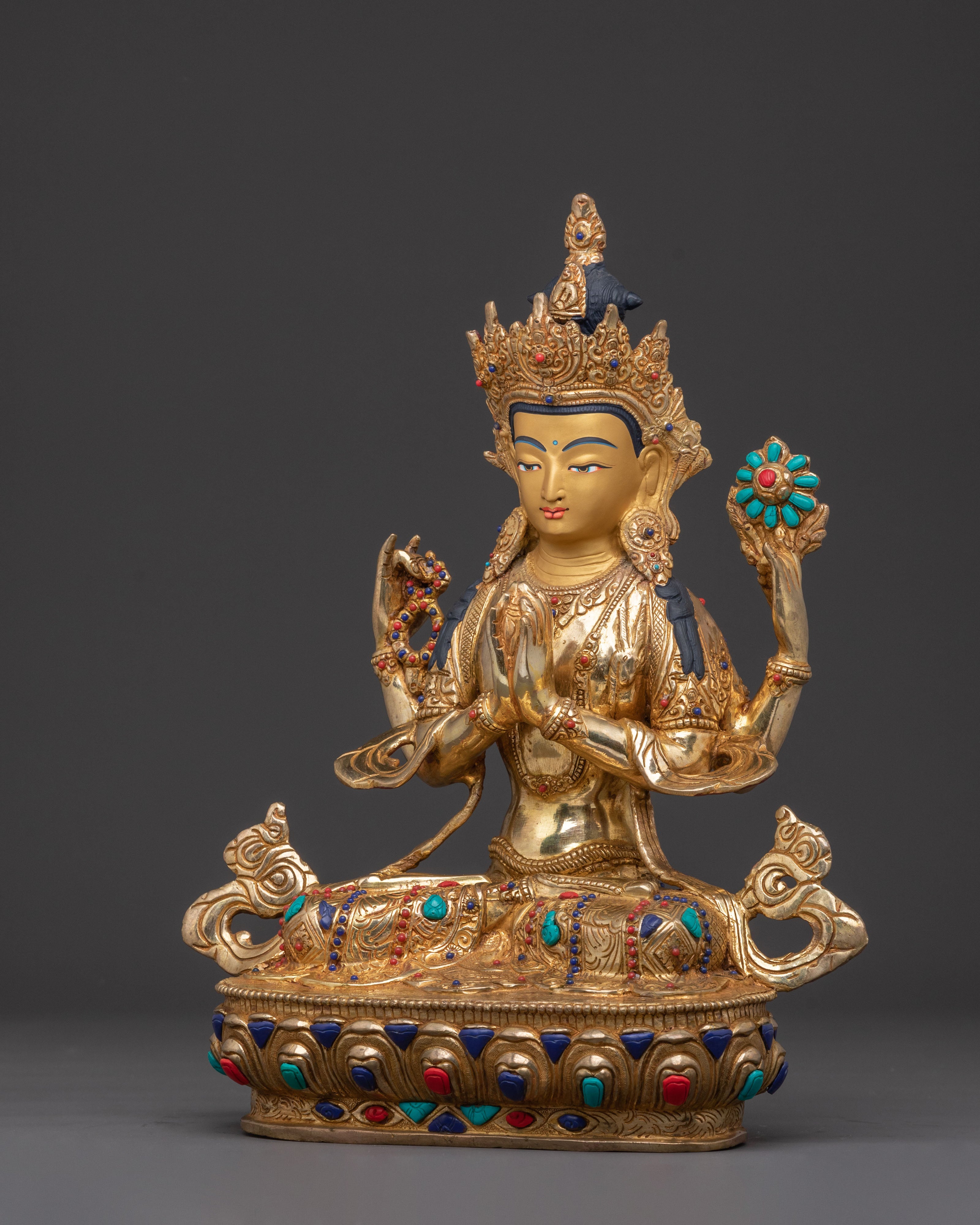 Mercy Bodhisattva Chenrezig Statue | Buddhist Home Decor