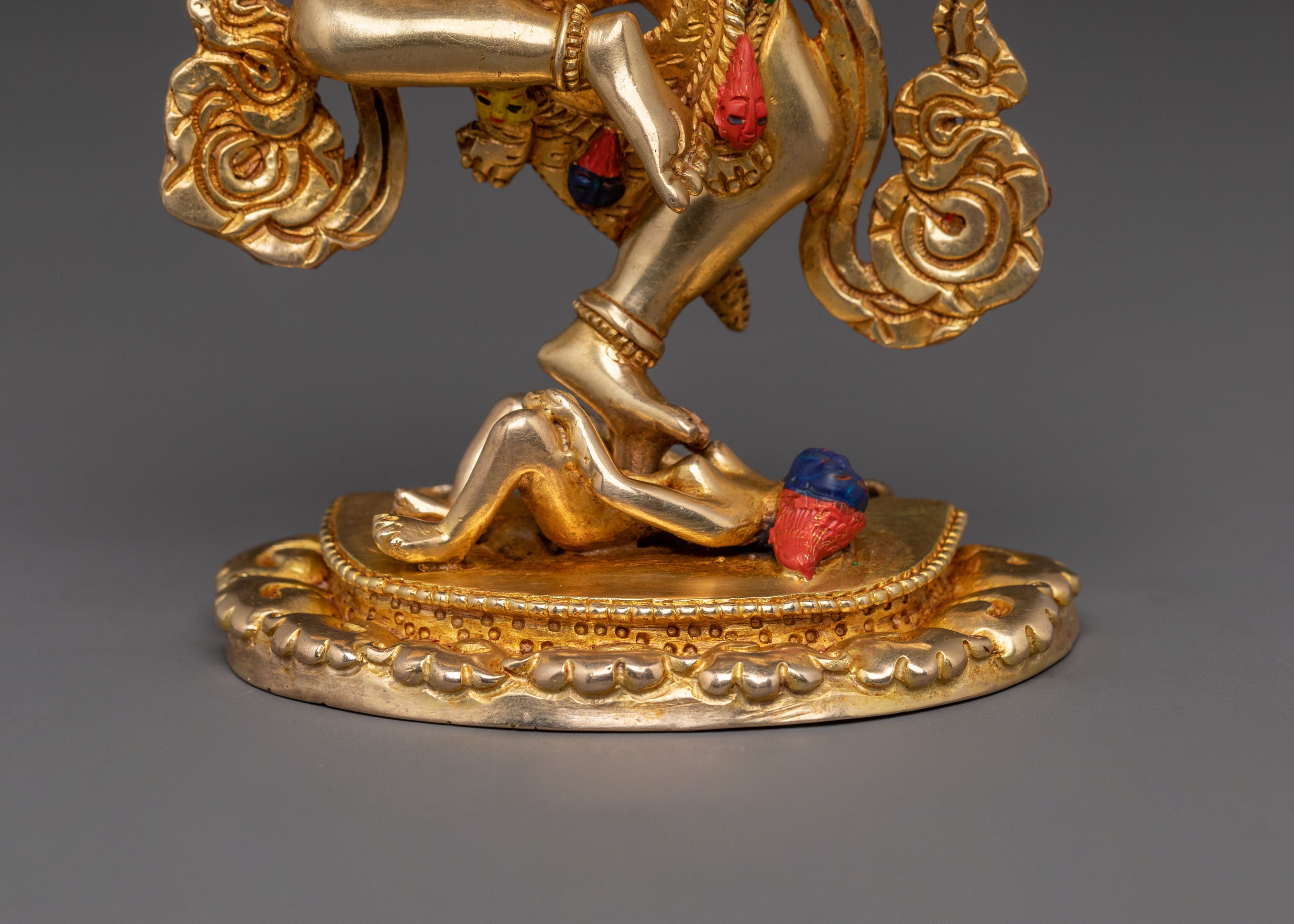 Dorje Phagmo 24K Gold Gilded Statue | Vajrayana Tantric Deity