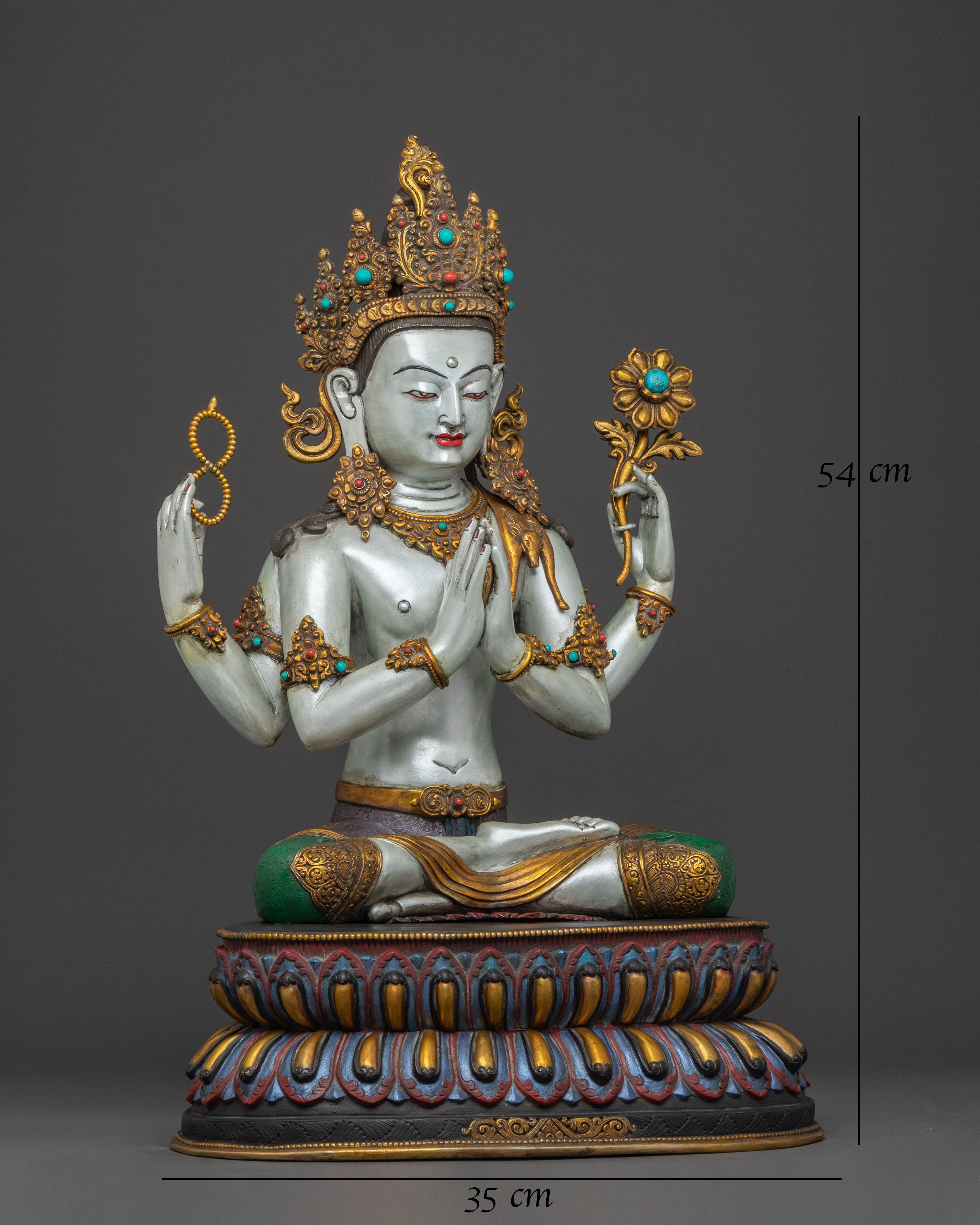 Chenrezig Compassion and Peace Statue: Altar Decor