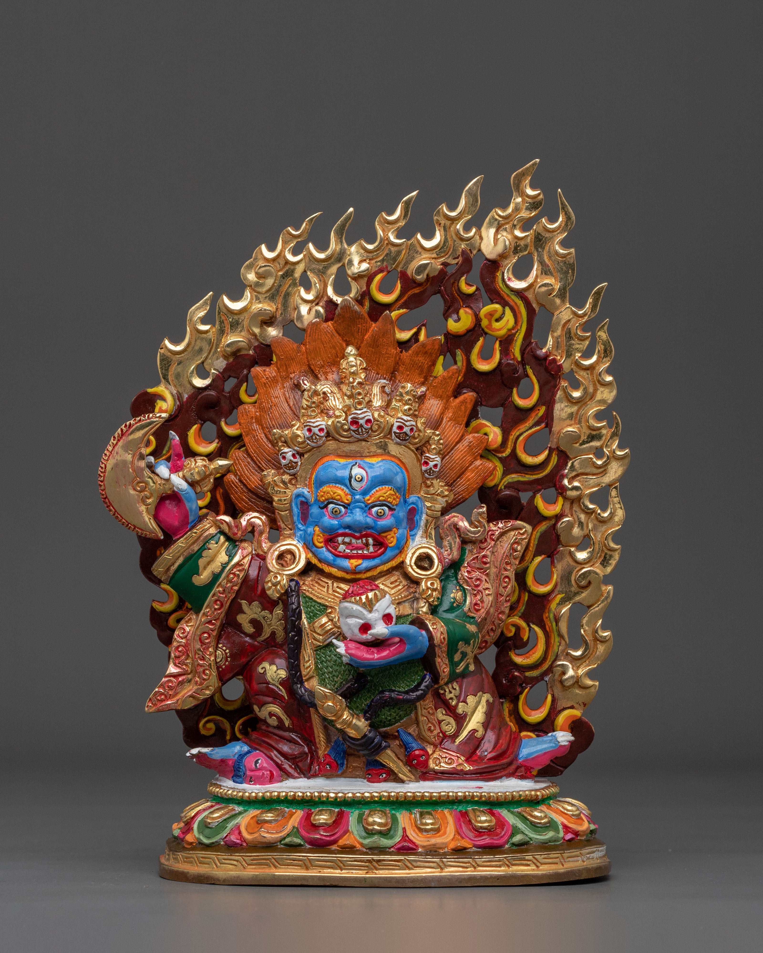 Wrathful Mahakala Bernakchen Statue | Symbol of Protection