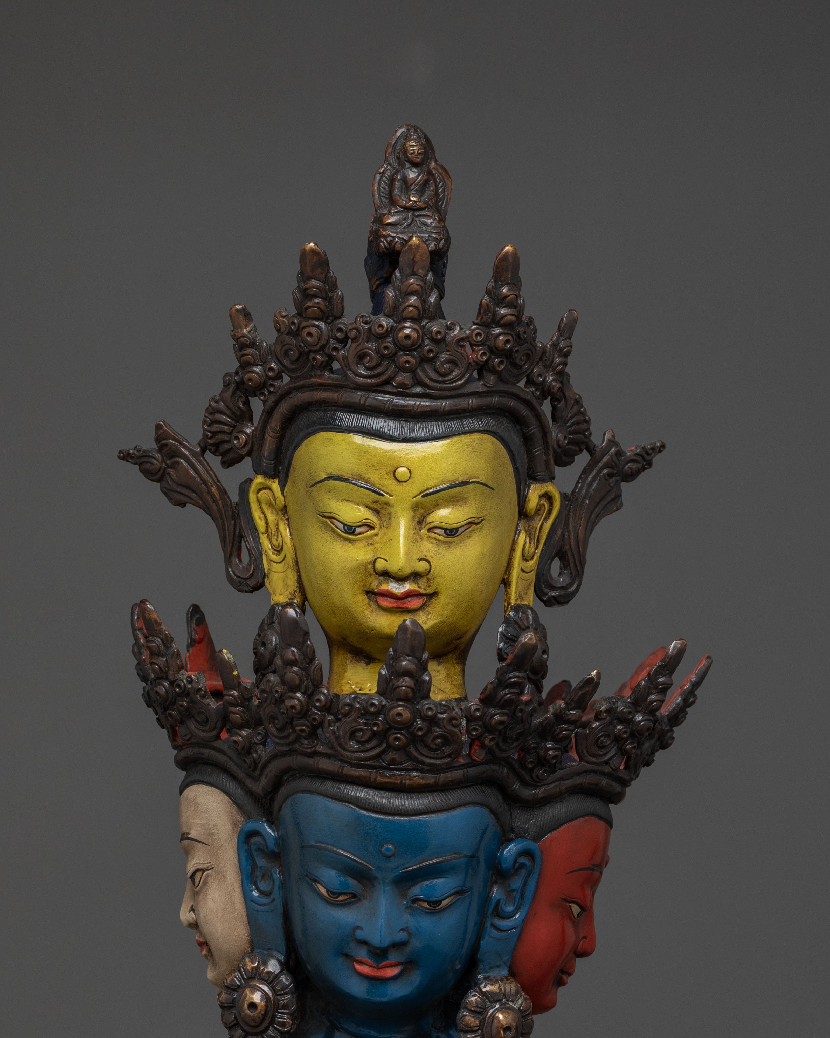 Lokeshwor Traditional Figurine in Pure Copper