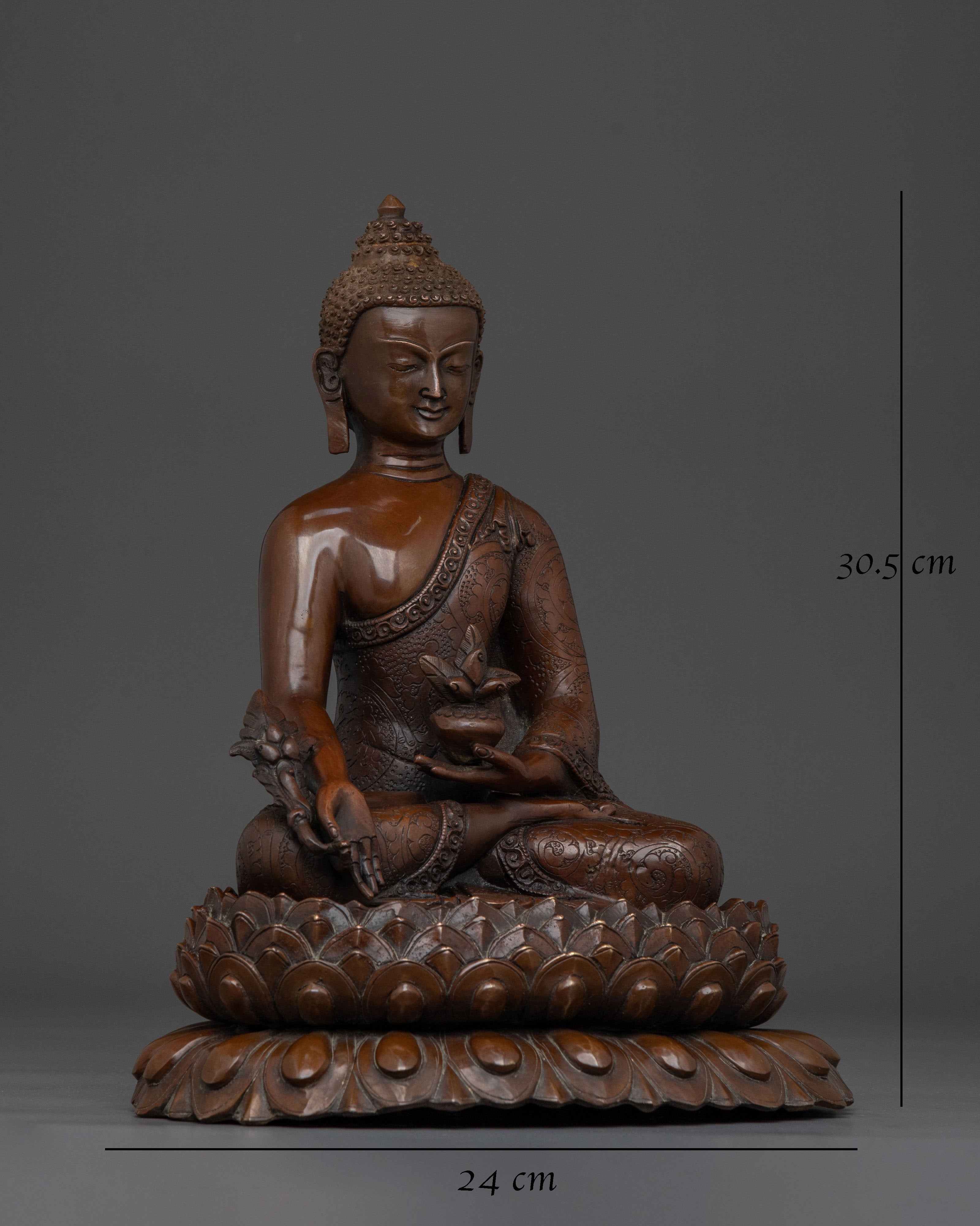 Medicine Buddha Buddhist Deity Statue | Deity of Health and Well-Being