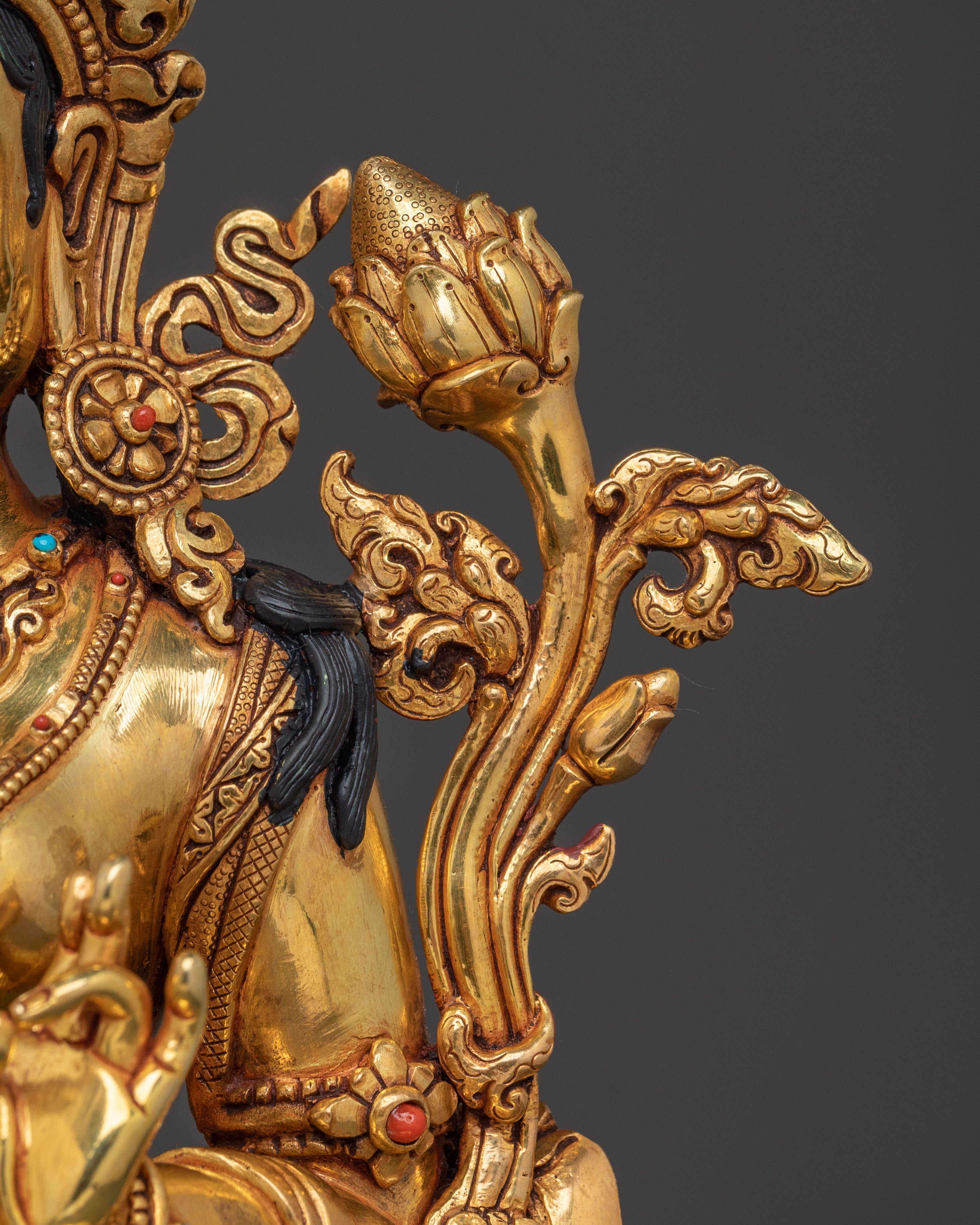 Green Tara Statue for Spiritual Decor | Goddess of Compassion