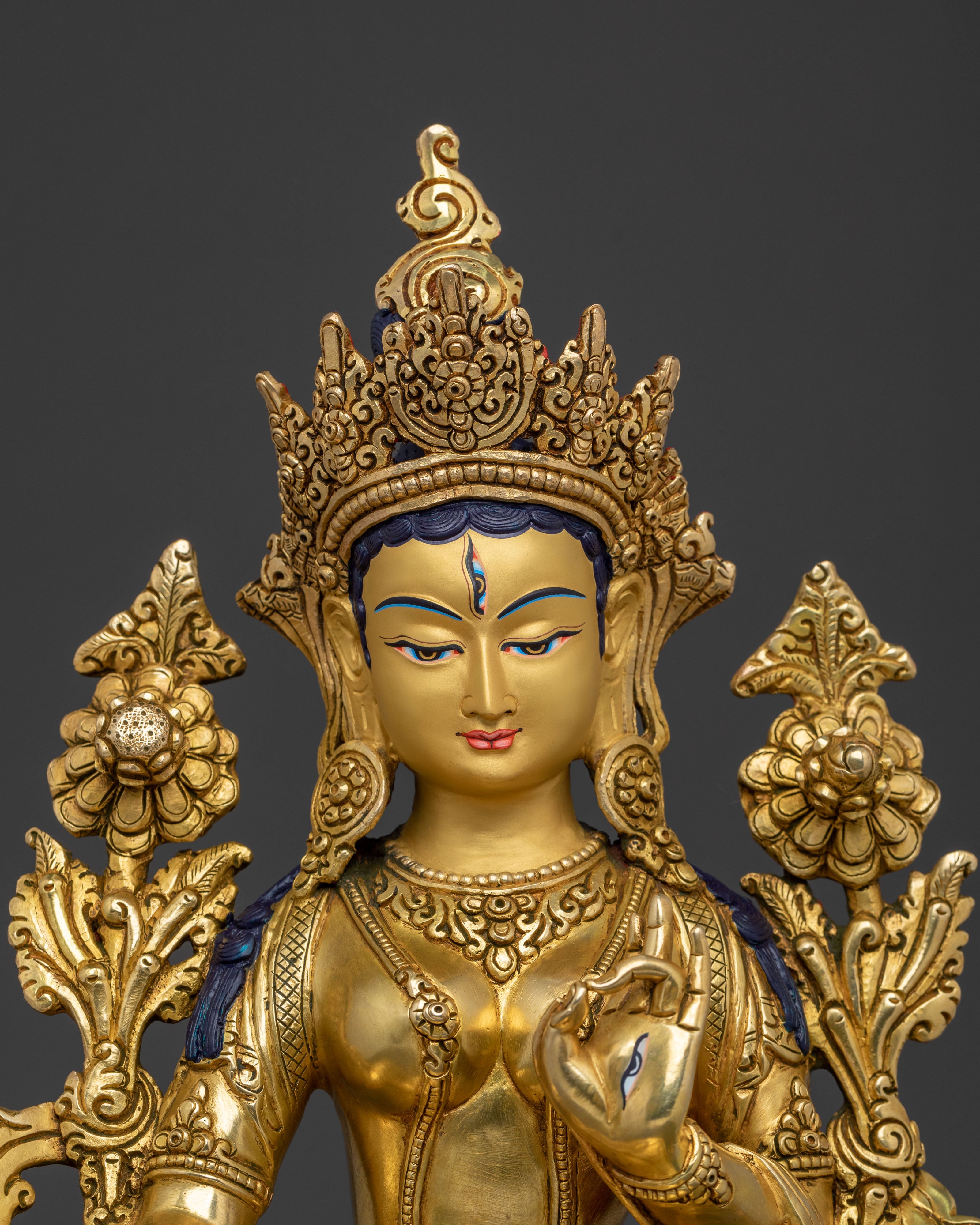 White Tara: Himalayan Buddhist Sacred Figurine