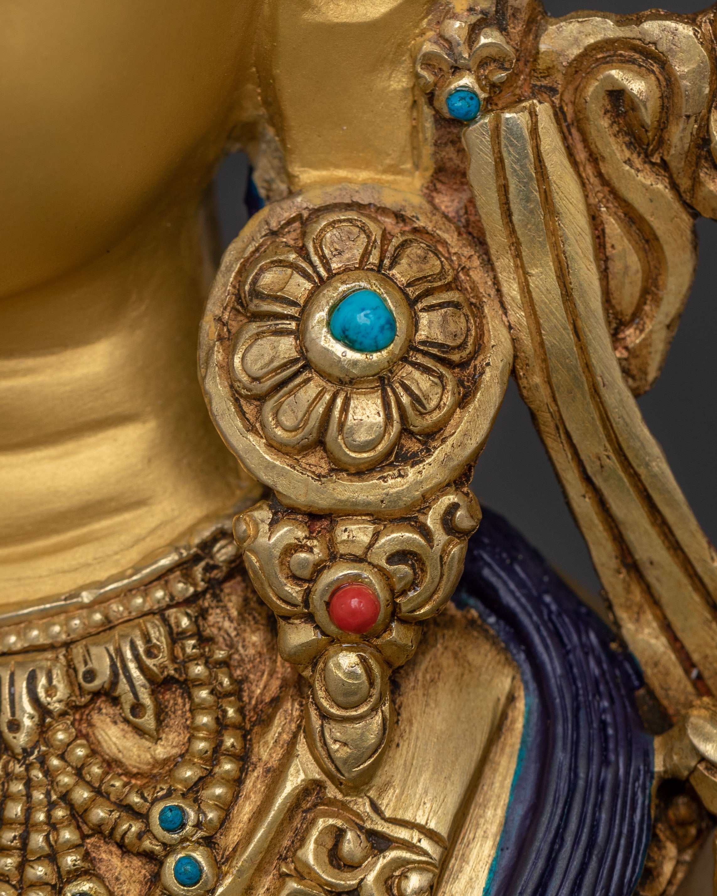 Maitreya Buddha Statue – 24K Gold Gilded | The Hope of Future