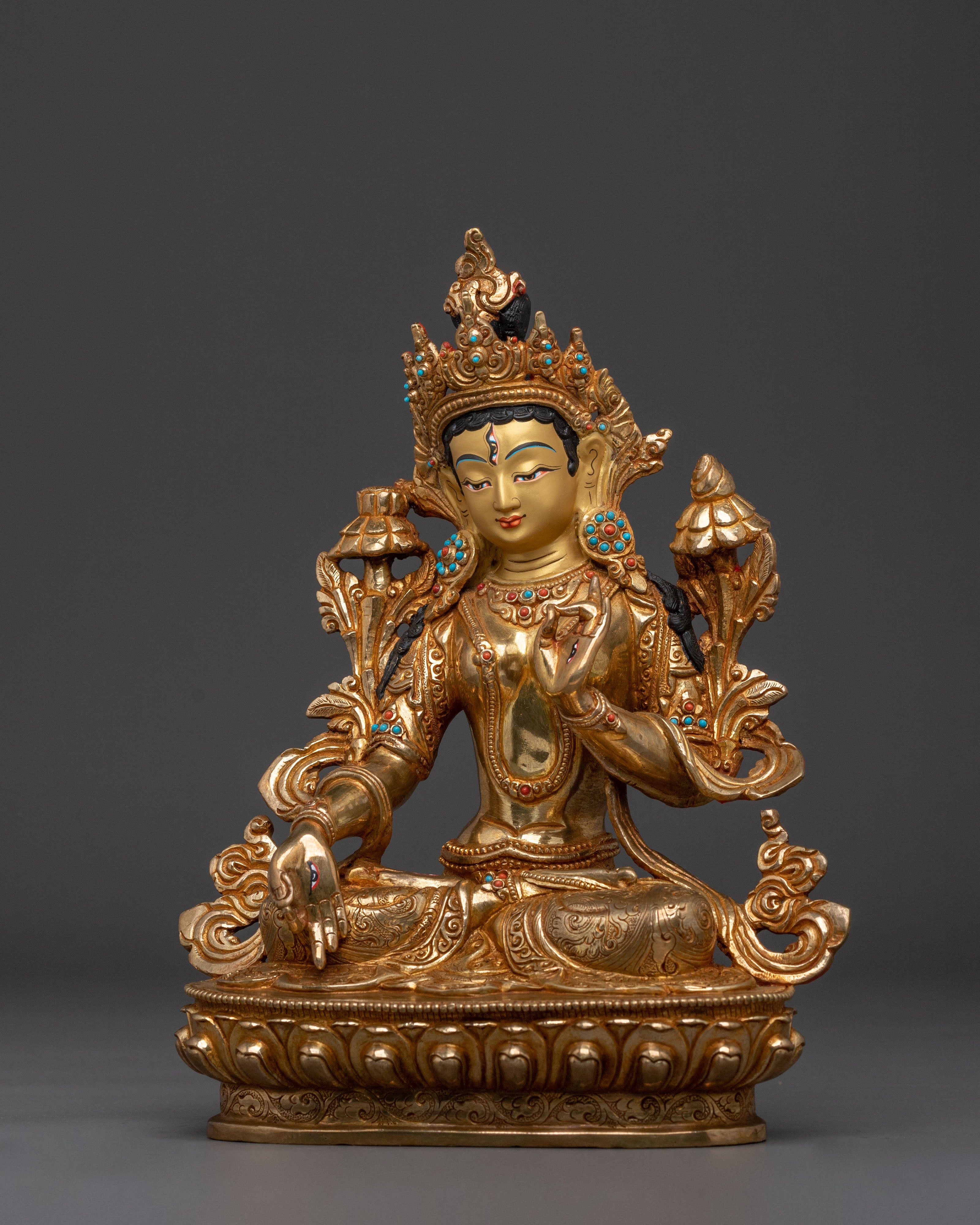 White Tara Statue: Tibetan Buddhist Goddess