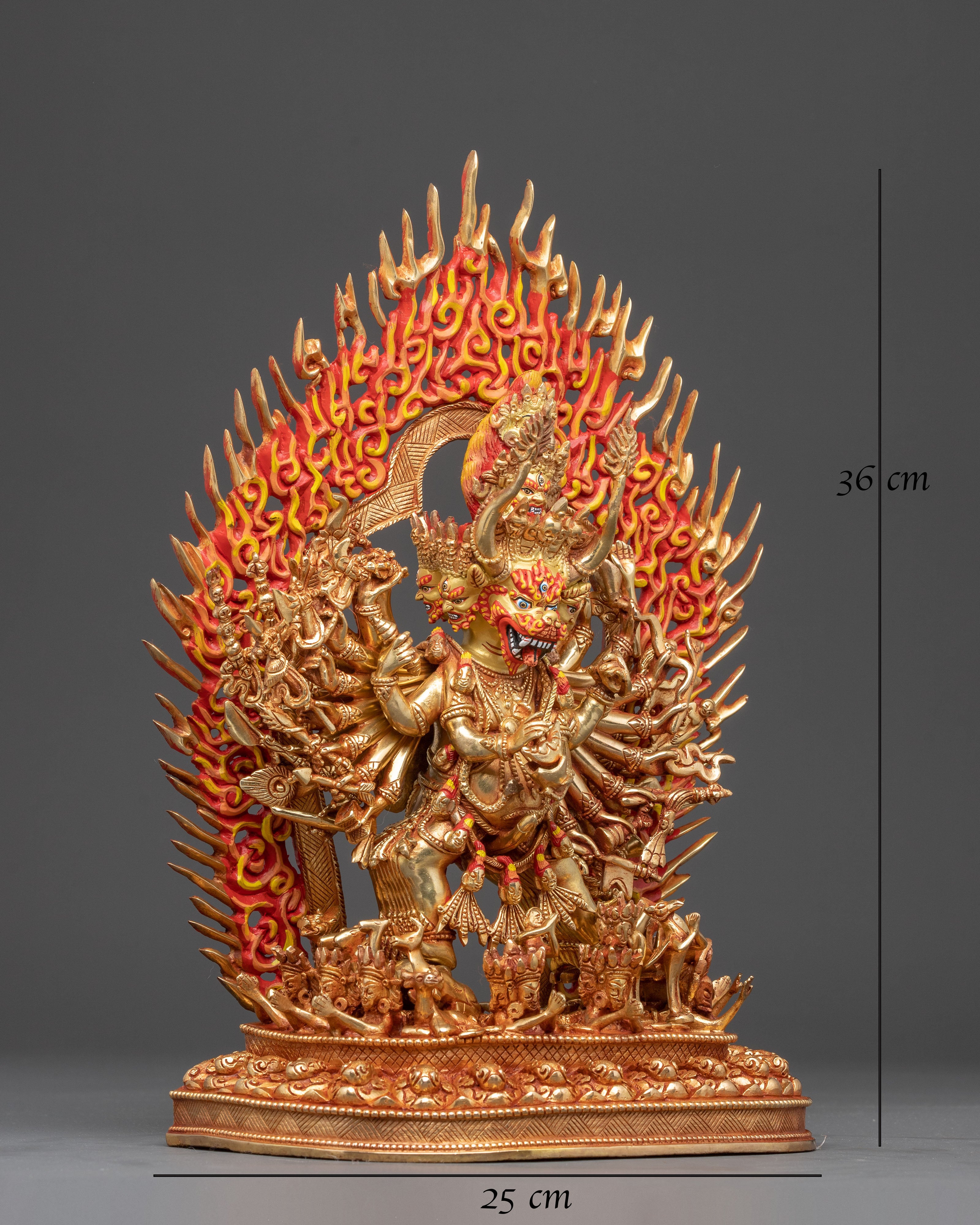 Handcrafted Statue of Yamantaka Manifestation of Manjushri | Guardian of Wisdom