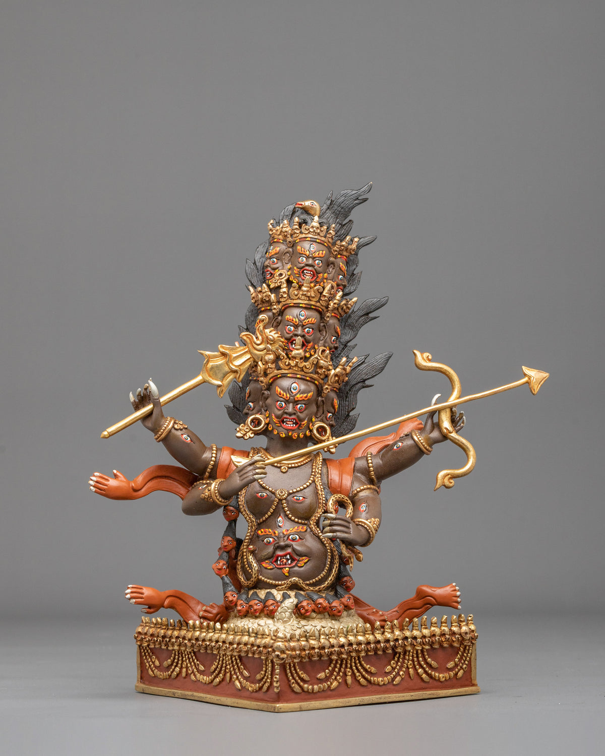 Rahula Copper Sculpture | Handcrafted Devotional Art