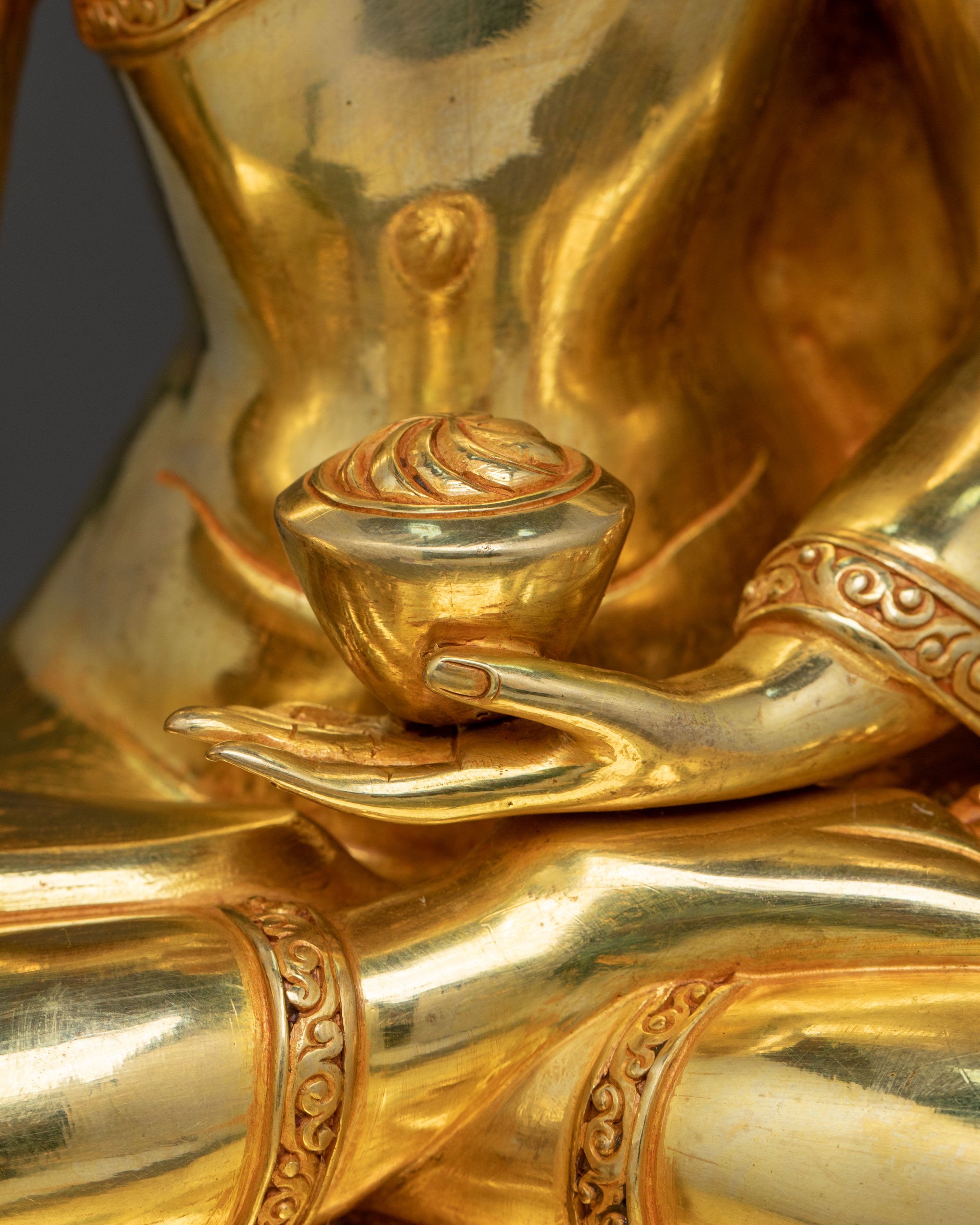 Handcrafted Shakyamuni Buddha Statue with Throne