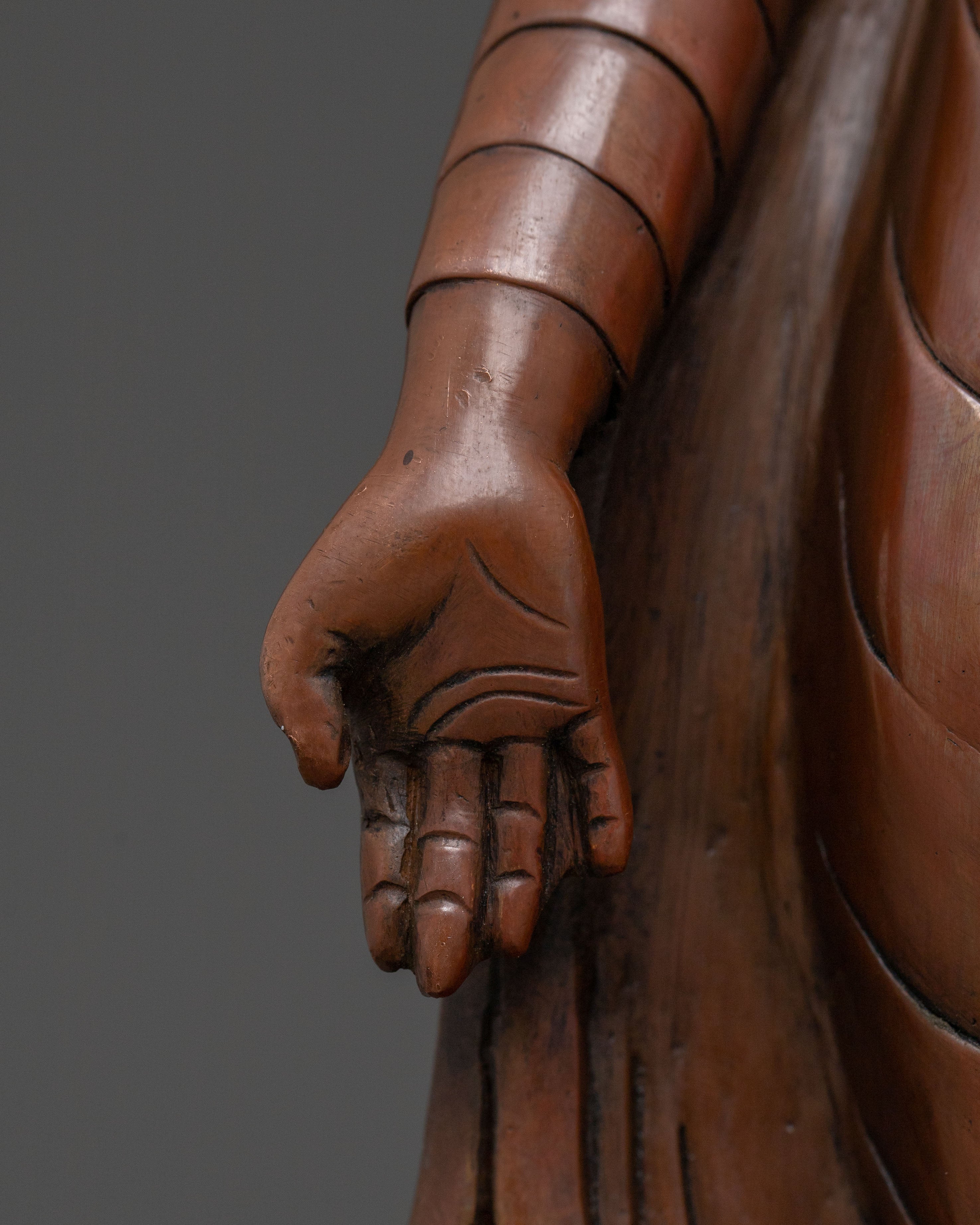 Dipankara Buddha Altar Statue | Oxidized Copper Figure