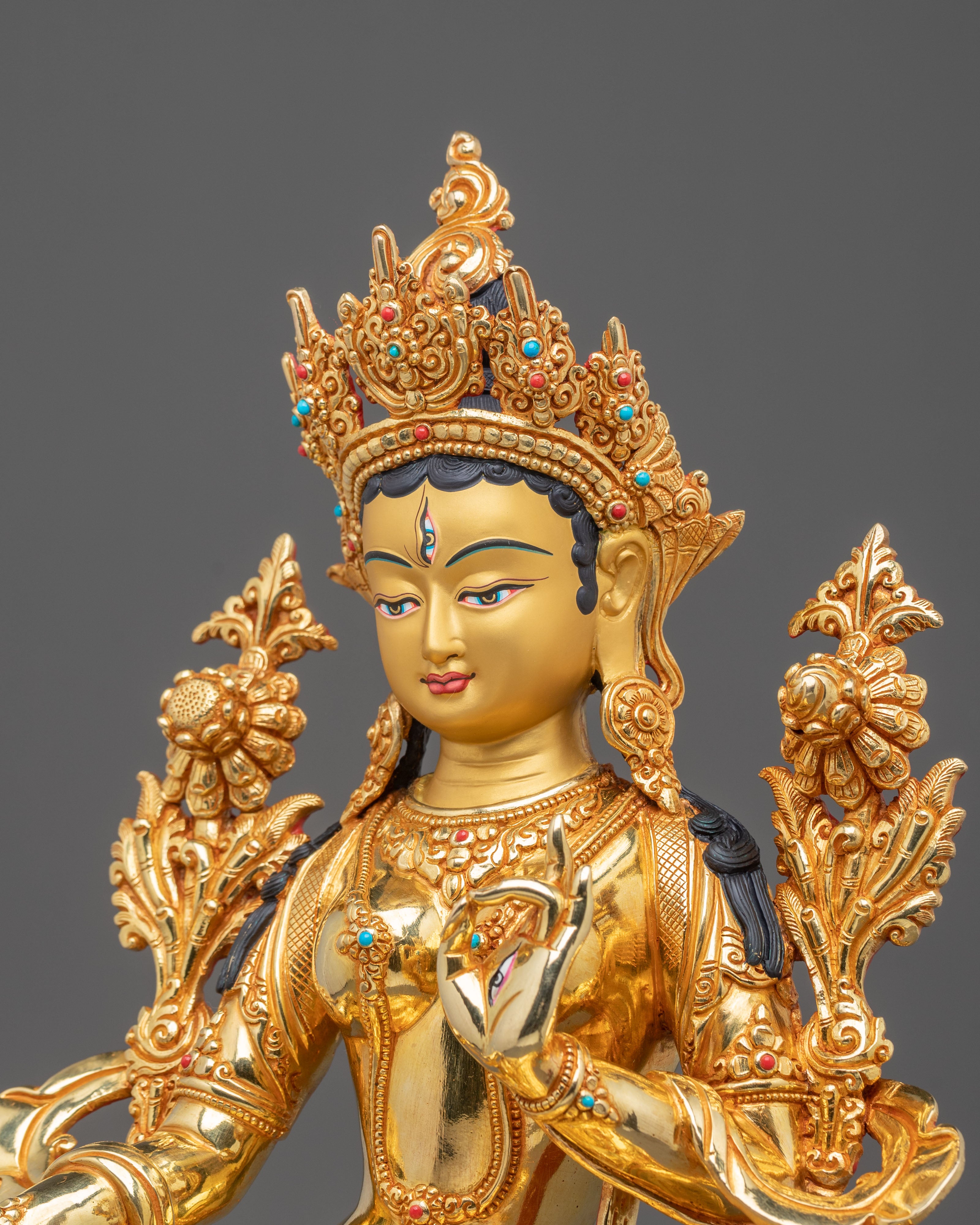 White Tara Life Protection Bodhisattva Statue