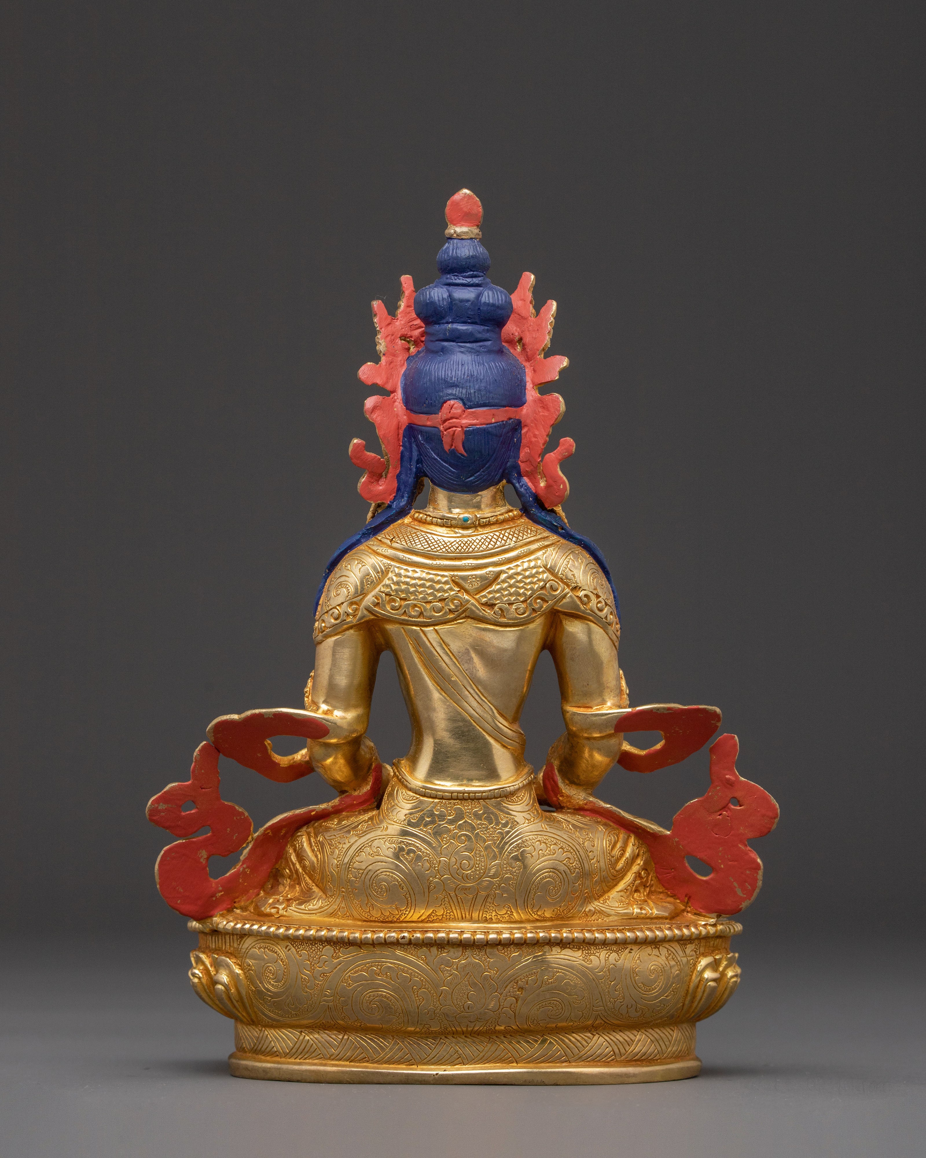 Amitayus Longevity Statue | Hand-Gilded Copper Statue