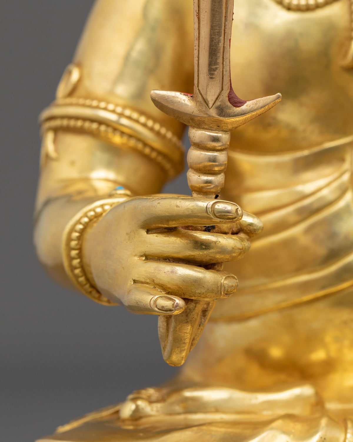 Yamraj Statue | 24K Gold Gilded Guardian Figurine