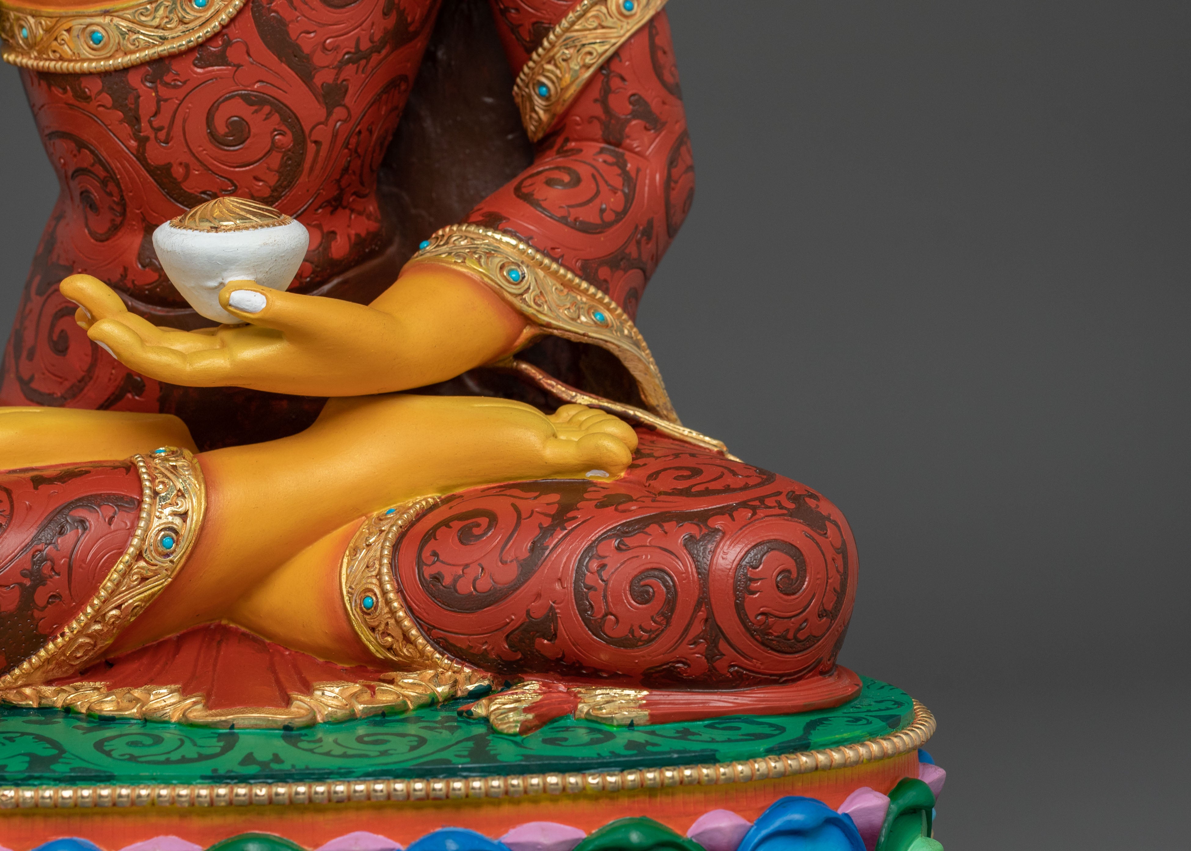 Sacred Statue of Shakyamuni Buddha | 24K Gold Gilded