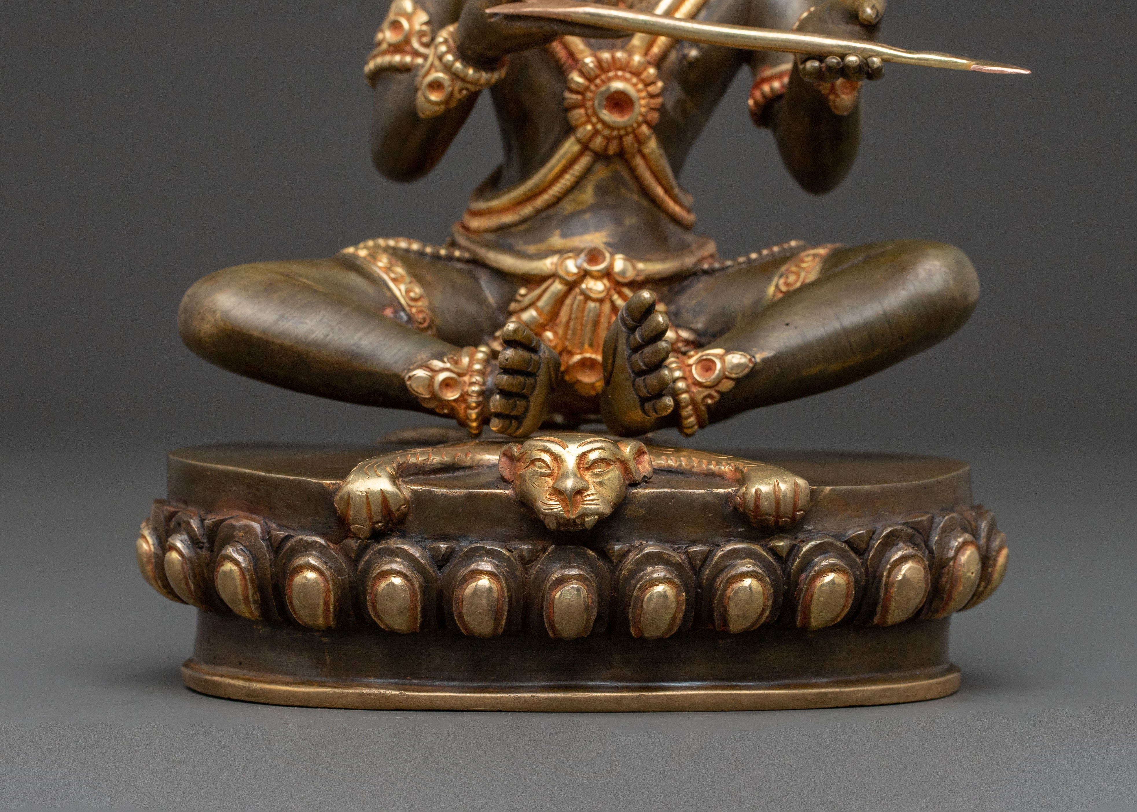 Saraha Golden Statue | Handcrafted Meditation Decor