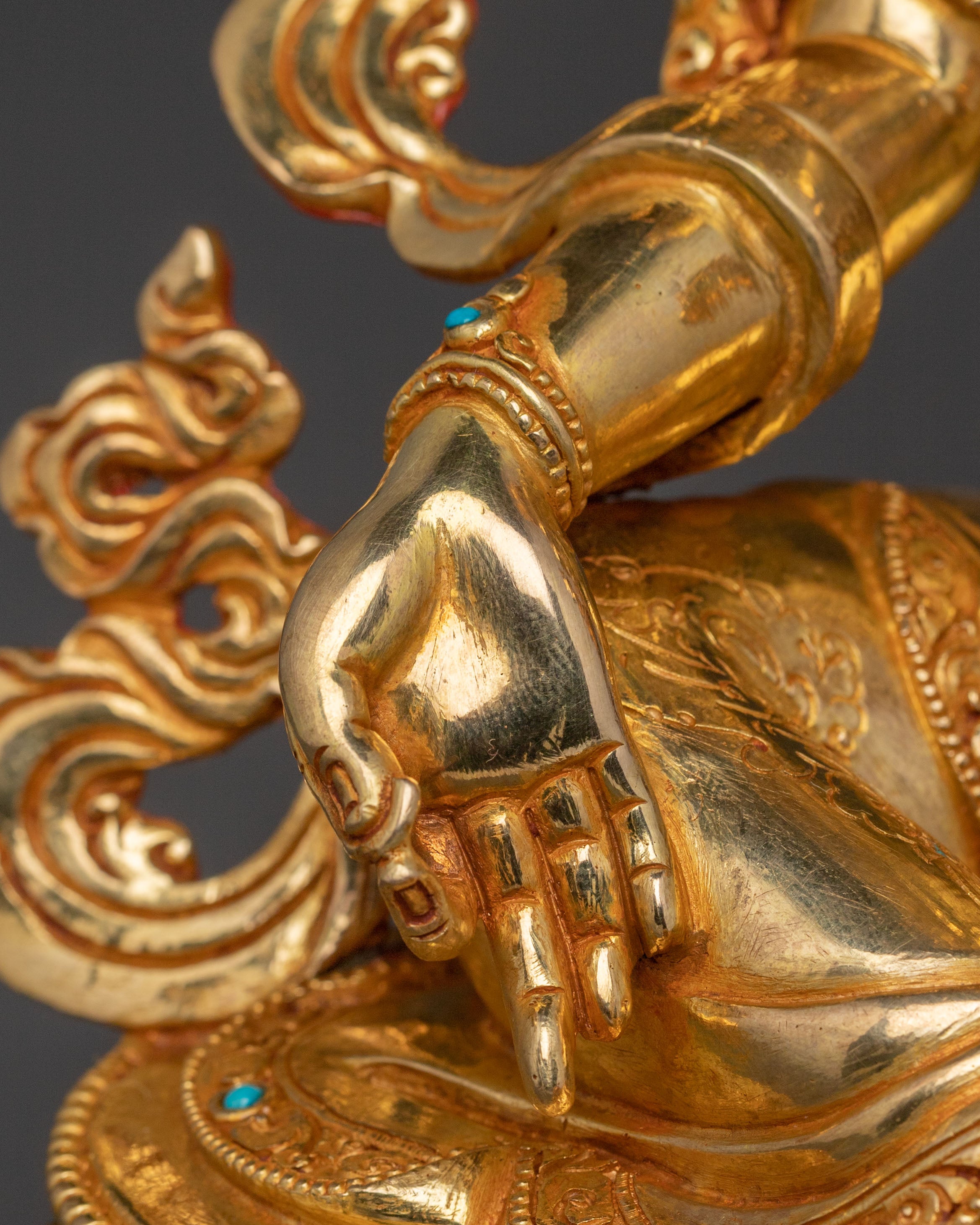Handcrafted Green Tara Goddess Statue