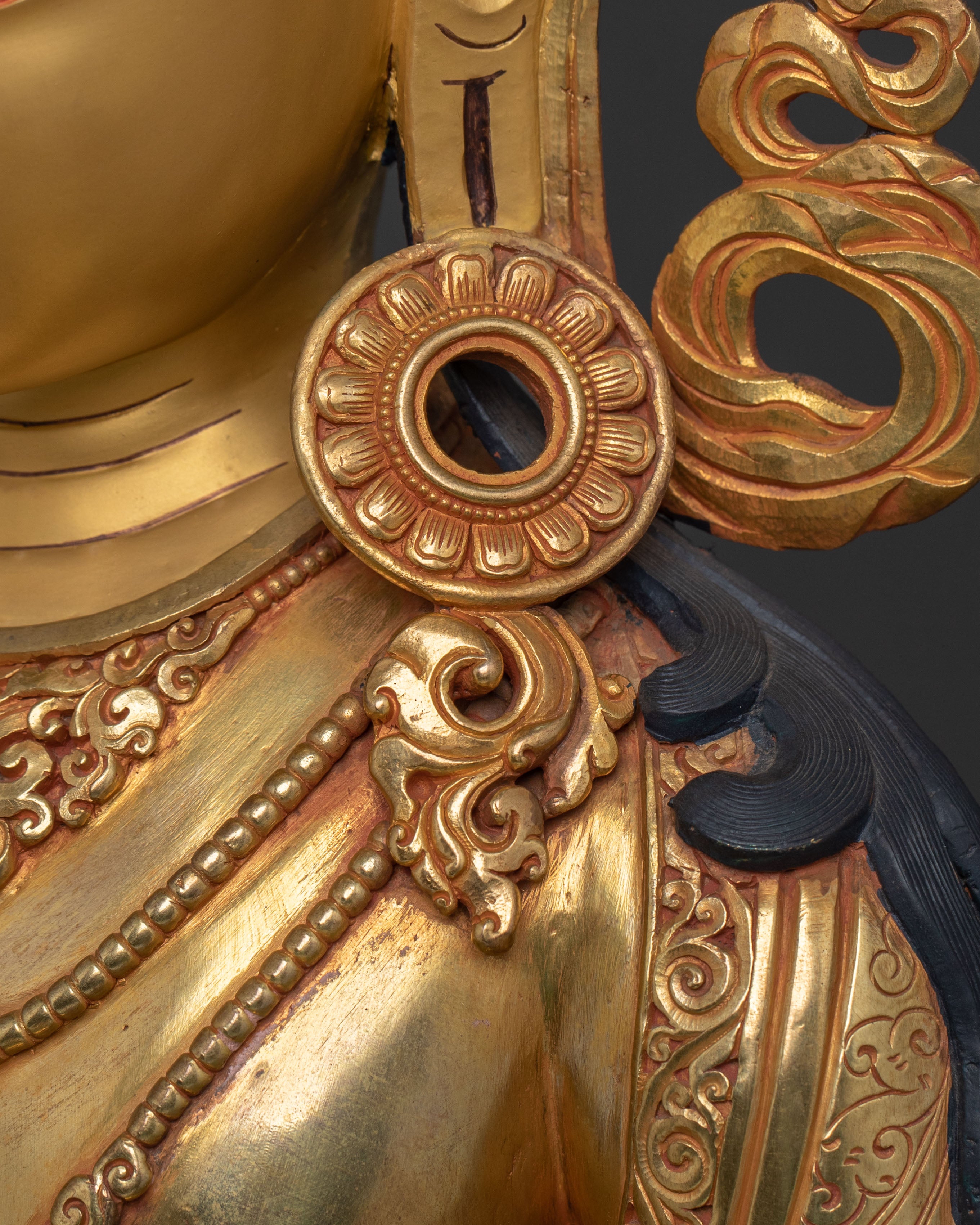 Amitayus Buddha Statue | 24K Gold Gilded Figurine