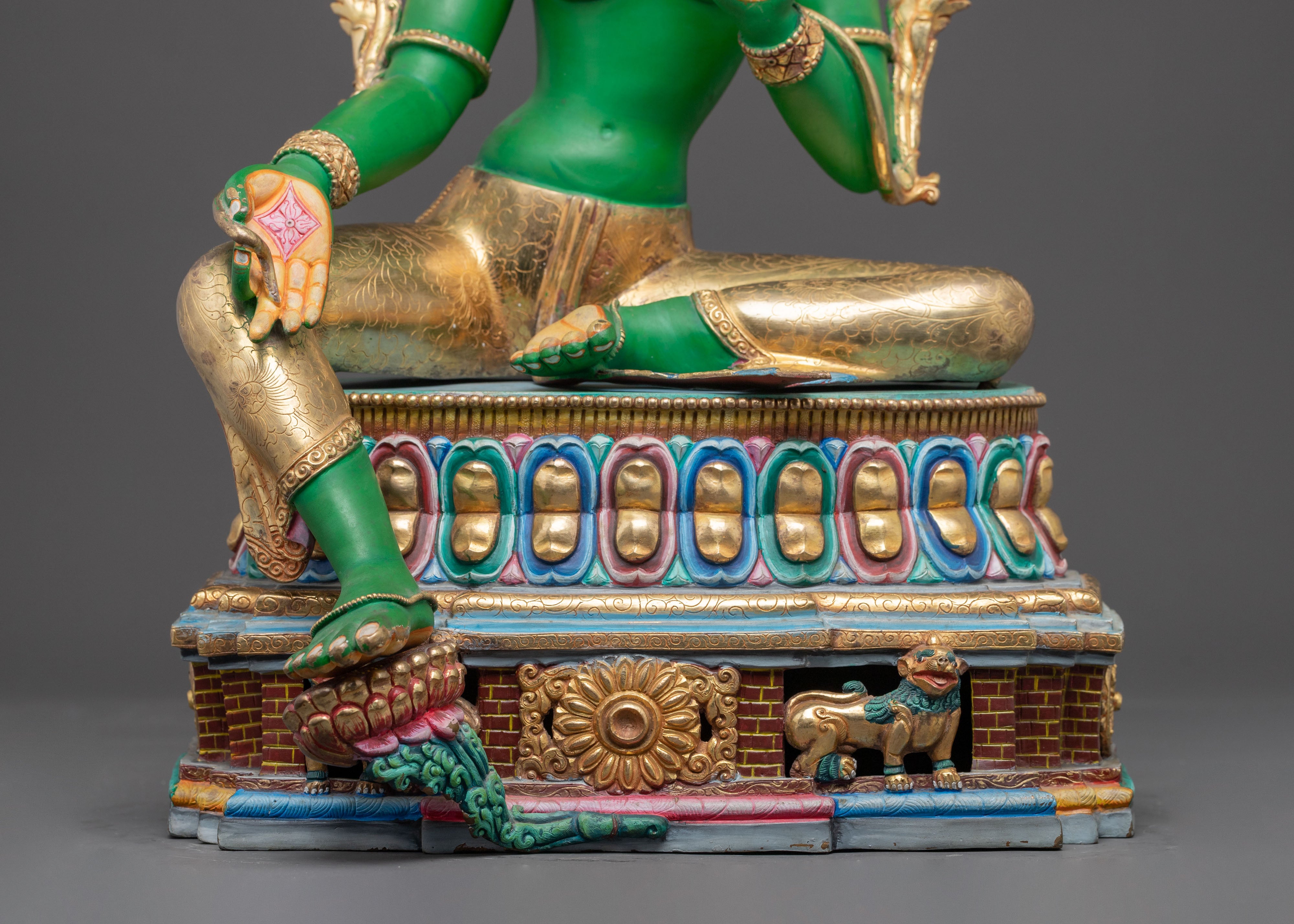 Peaceful Statue of Mother Green Tara | Swift Compassion