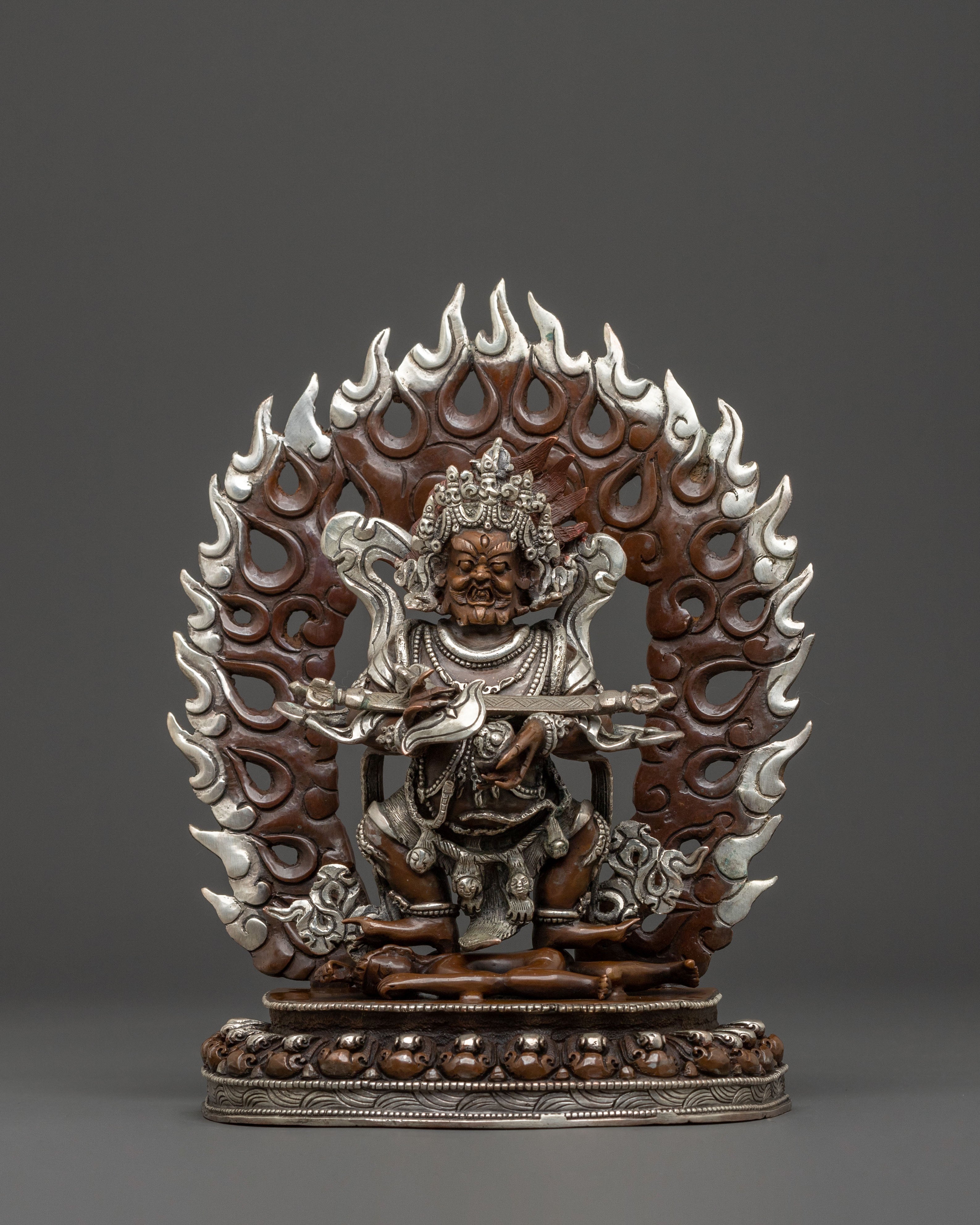 Shakya Mahakala Statue of Protection | Fierce Tibetan Protector