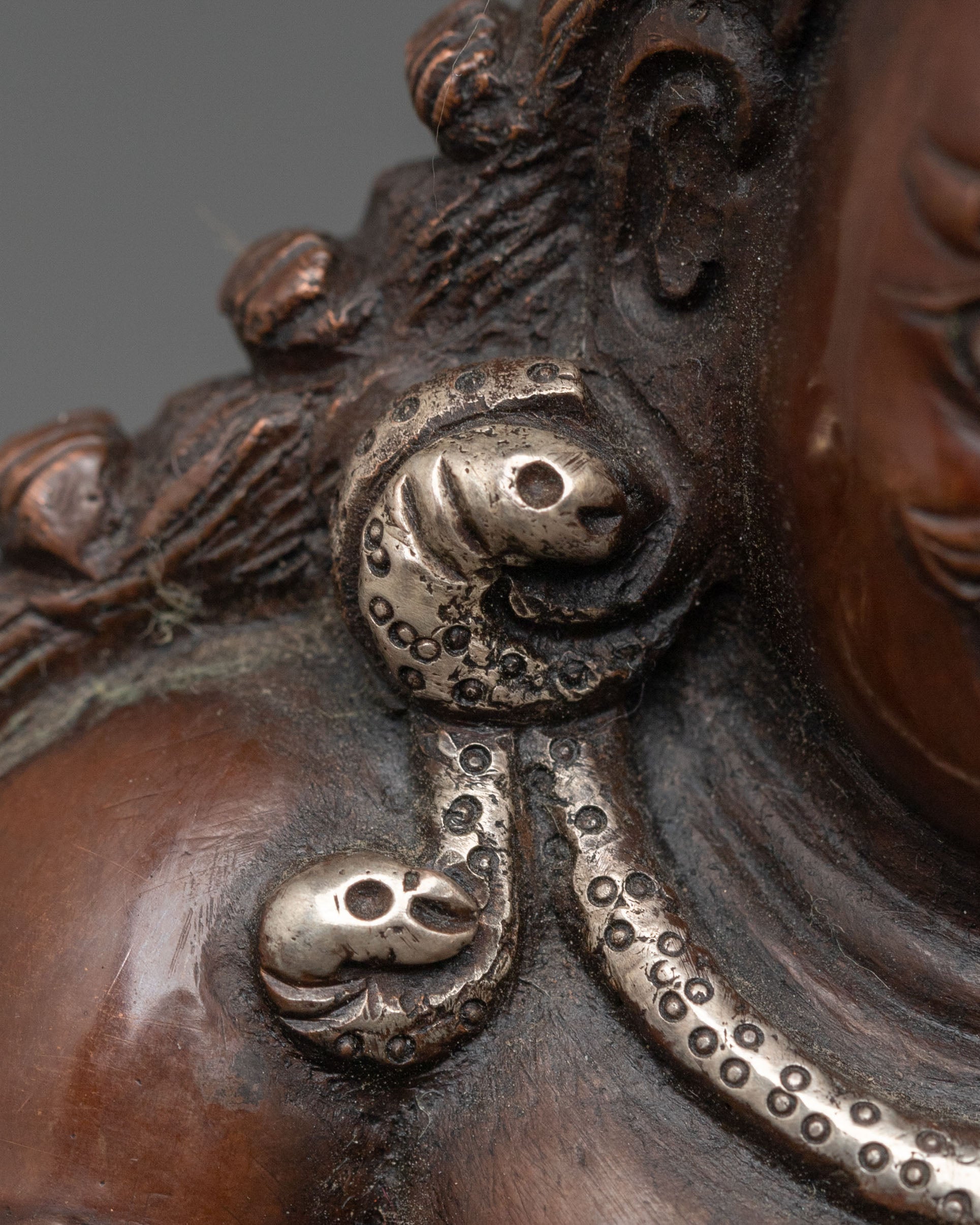 Black Dzambhala Handcrafted Oxidized Copper Statue