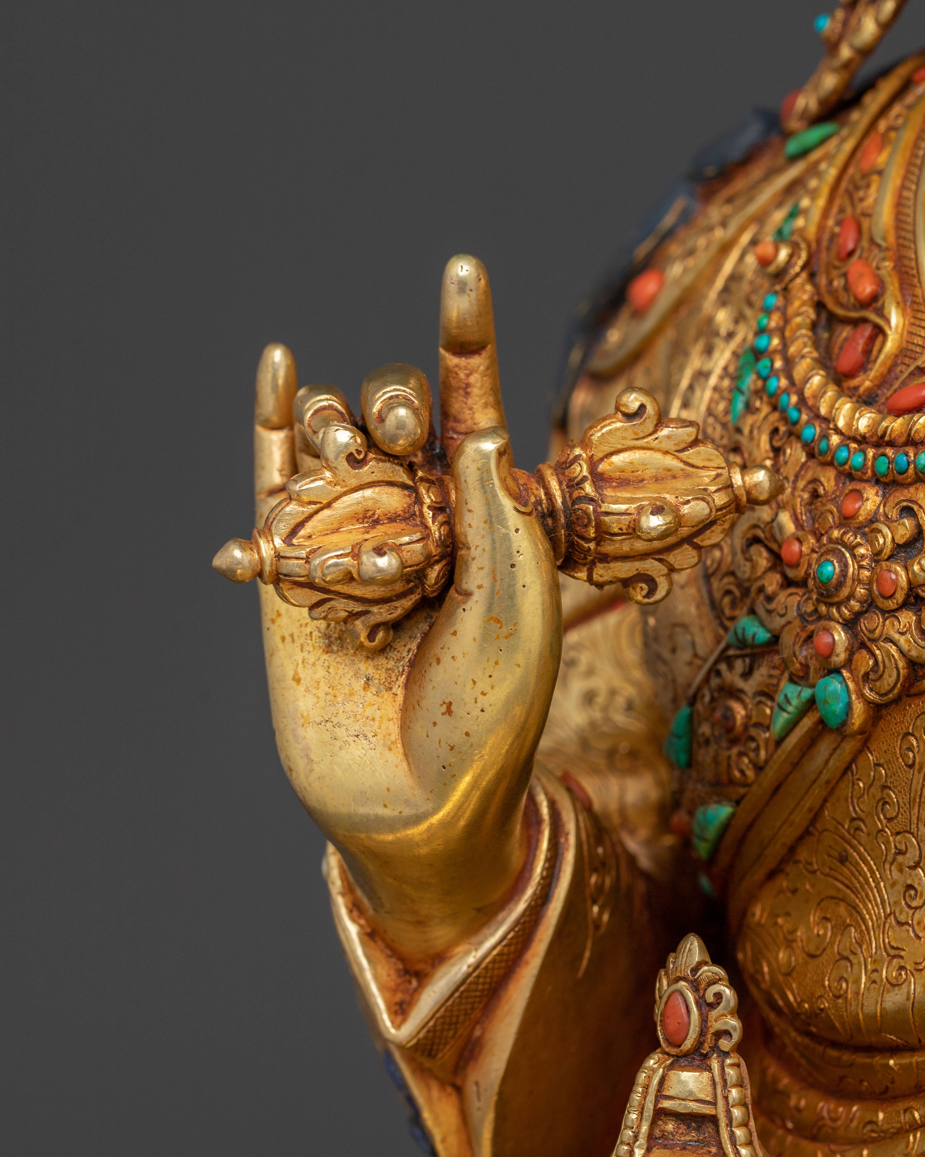 Sacred Tibetan Guru Tsokye Dorje Statue | Spiritual Practice & Altar Decor