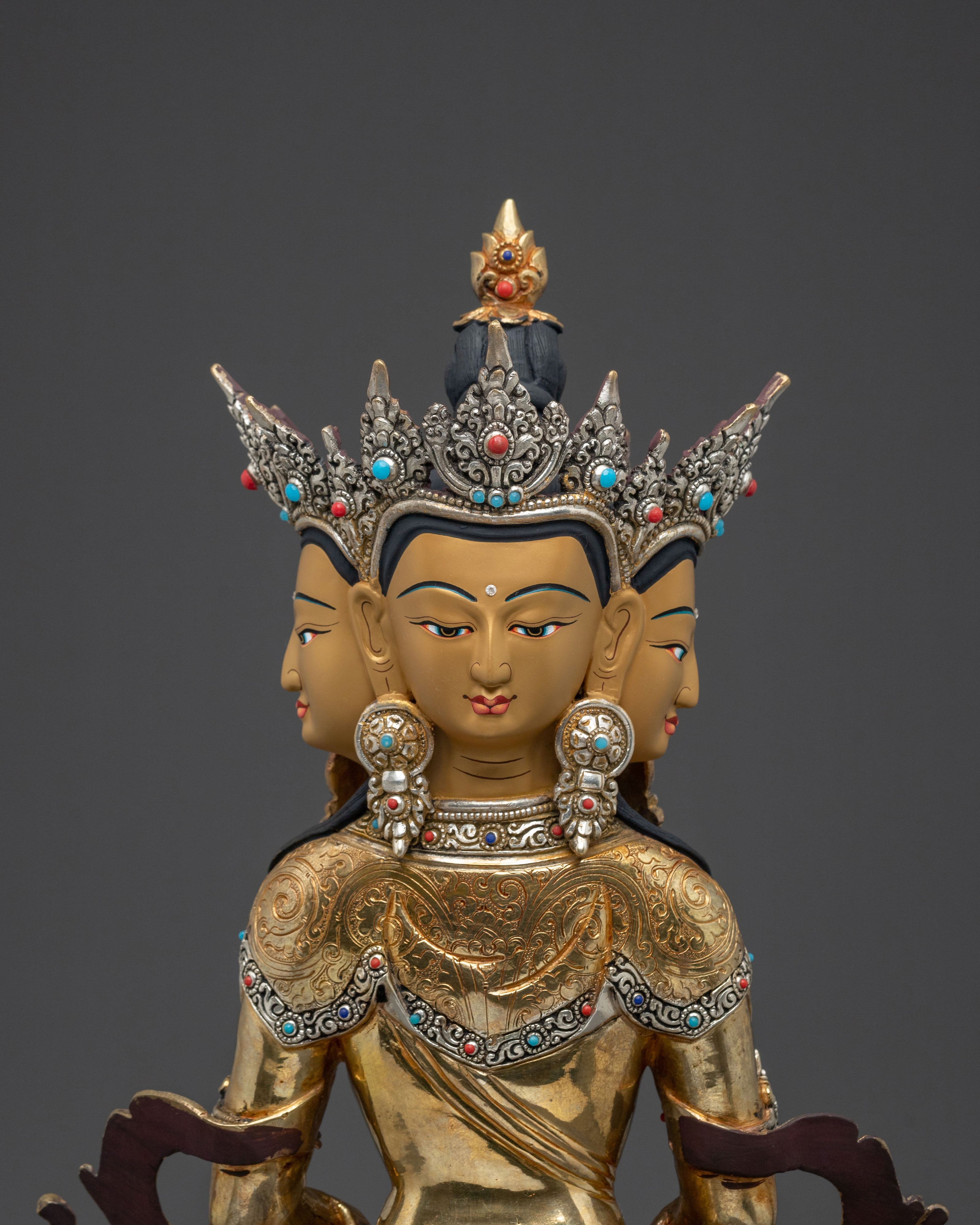 Vairocana Handcrafted Statue | Vajradhatu Form