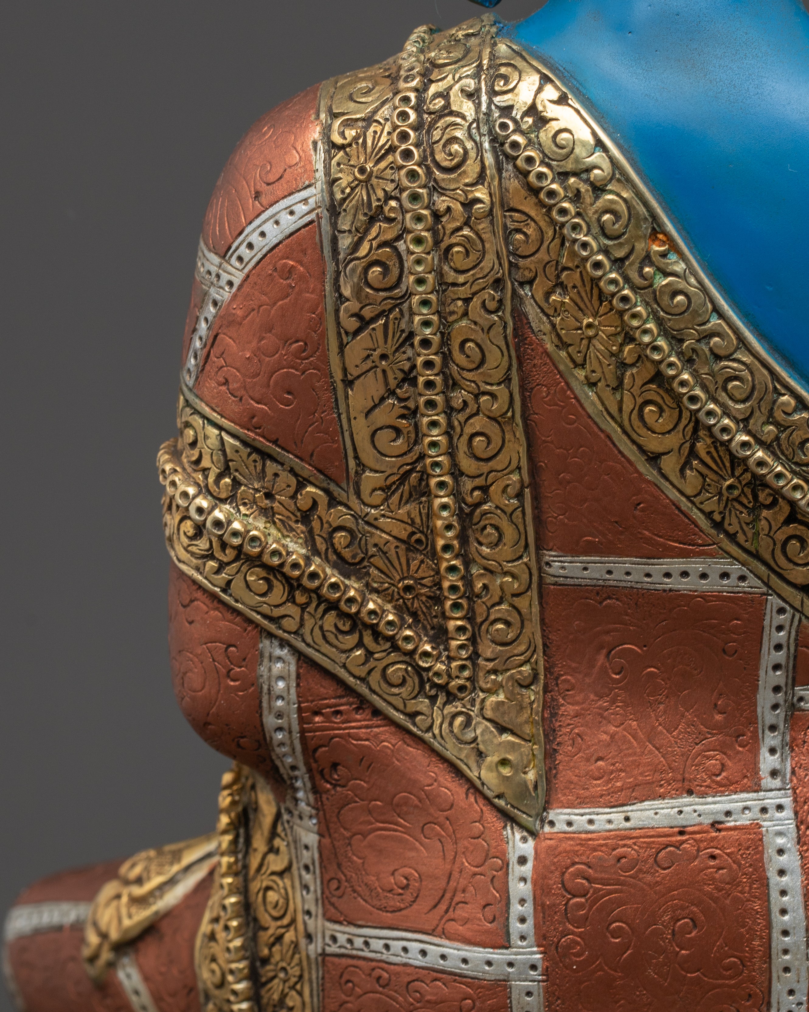 Medicine Buddha Promote Recovery and Longevity Statue | Traditional Himalayan Art