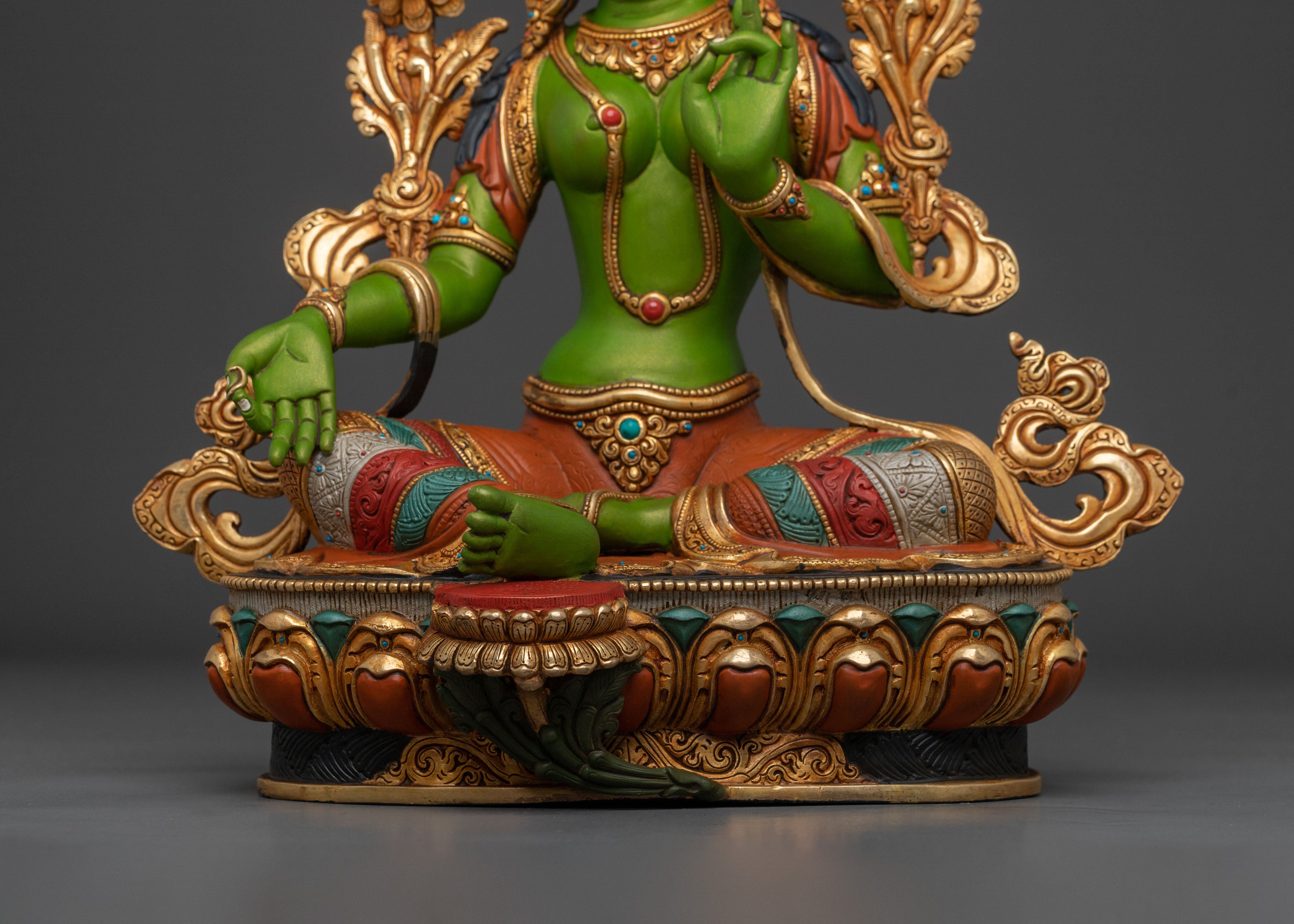 Green Tara Statue | Made in Nepal