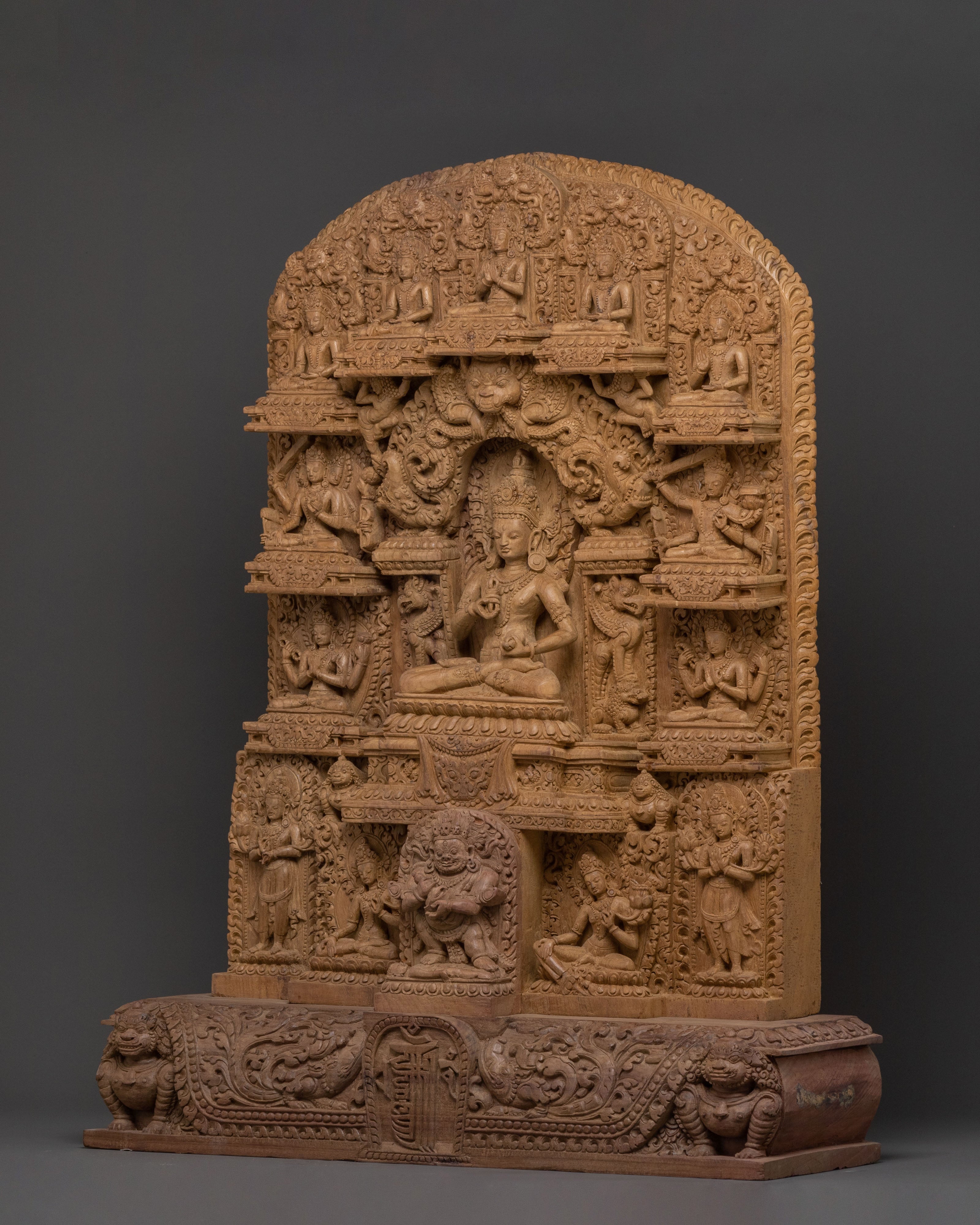 Vajrasattva Purification Wooden Sculpture | Home Decor