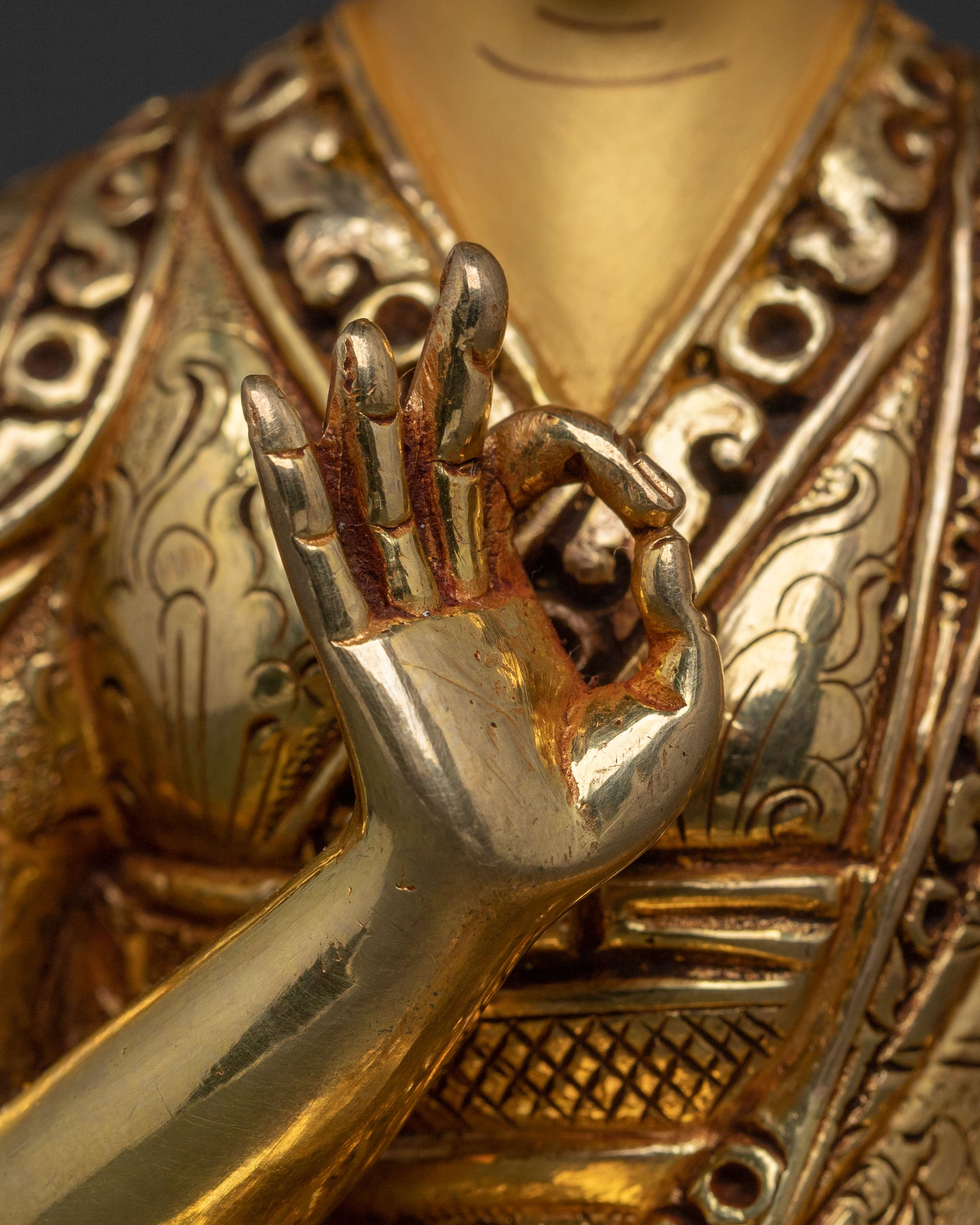 Sacred Tsongkhapa Statue with Disciples | Symbol of Wisdom