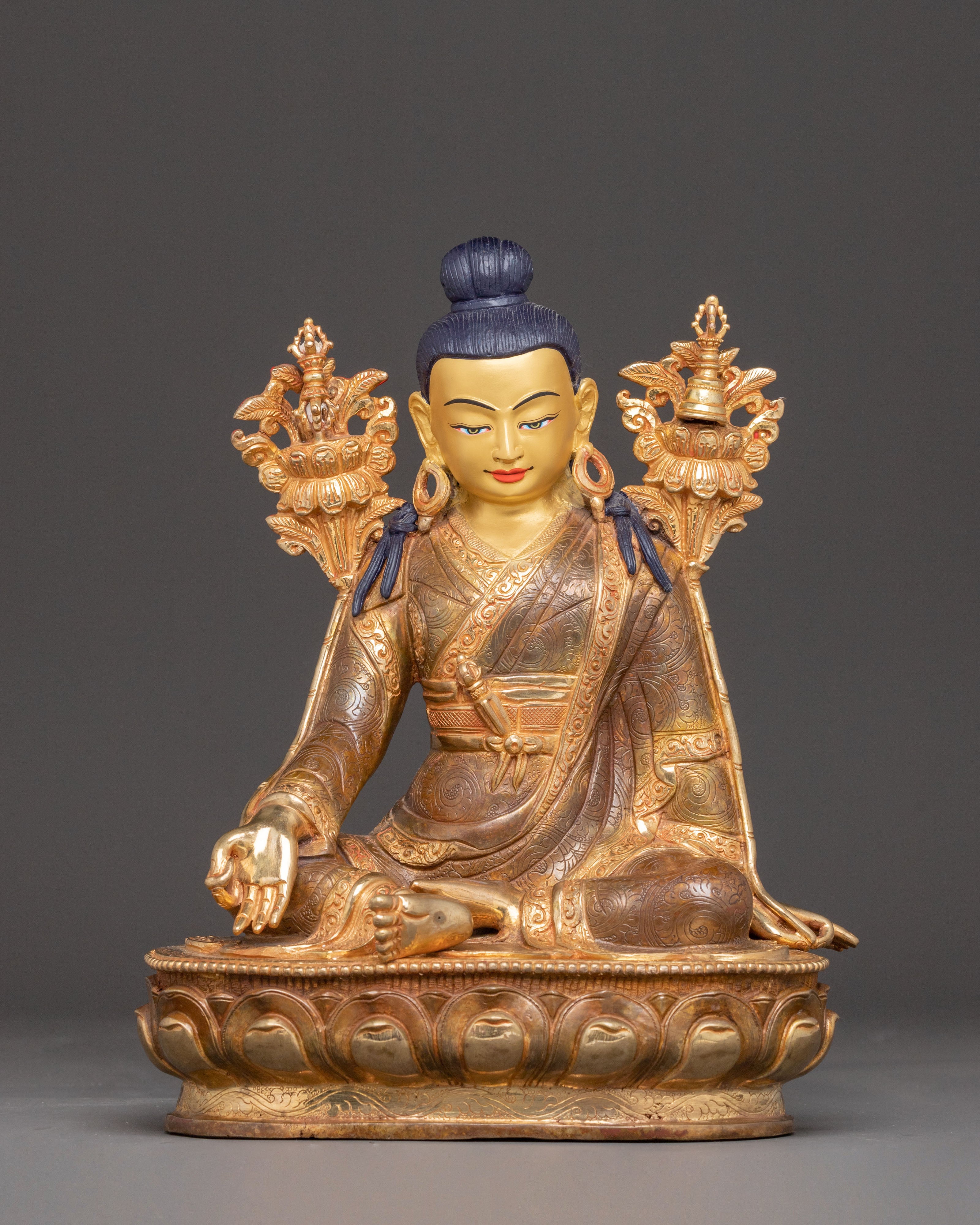 Lineage Masters Statue Set | Long Chengpa , Jigme Lingpa, & Karmapa