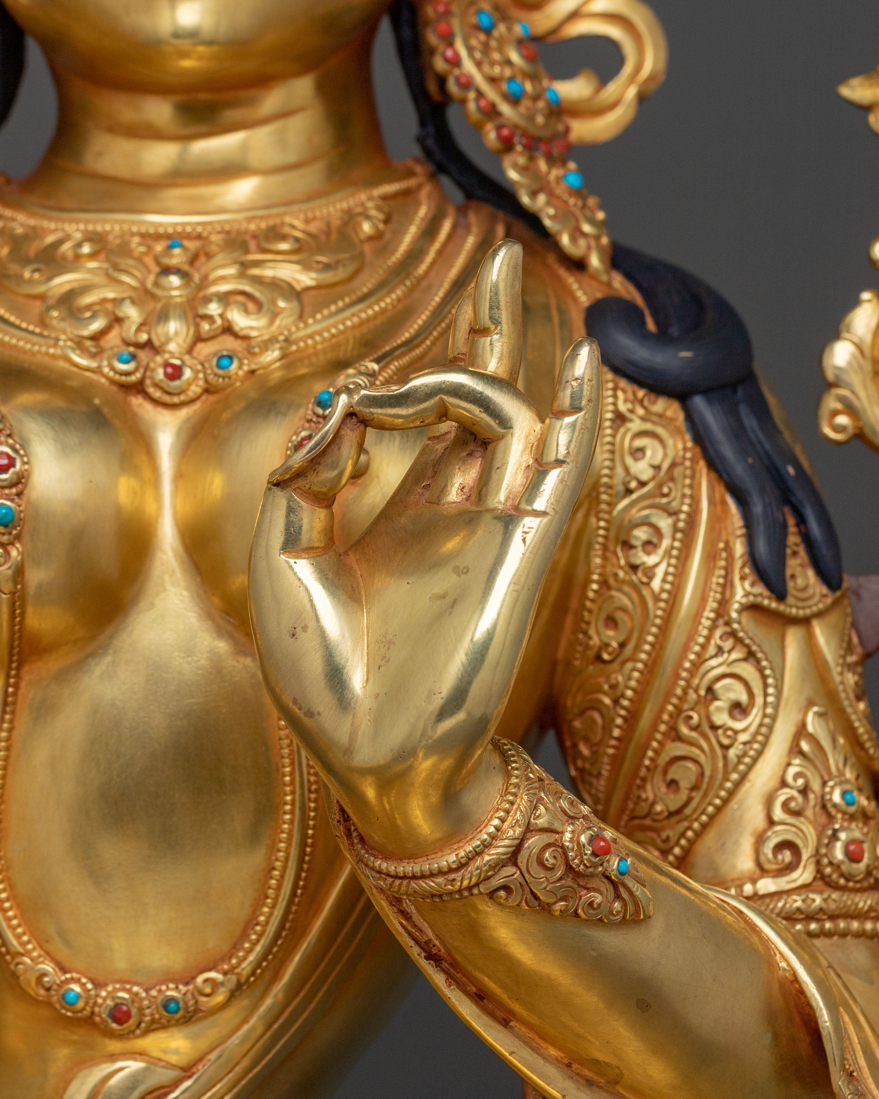 Green Tara Statue | Tibetan Goddess of Protection