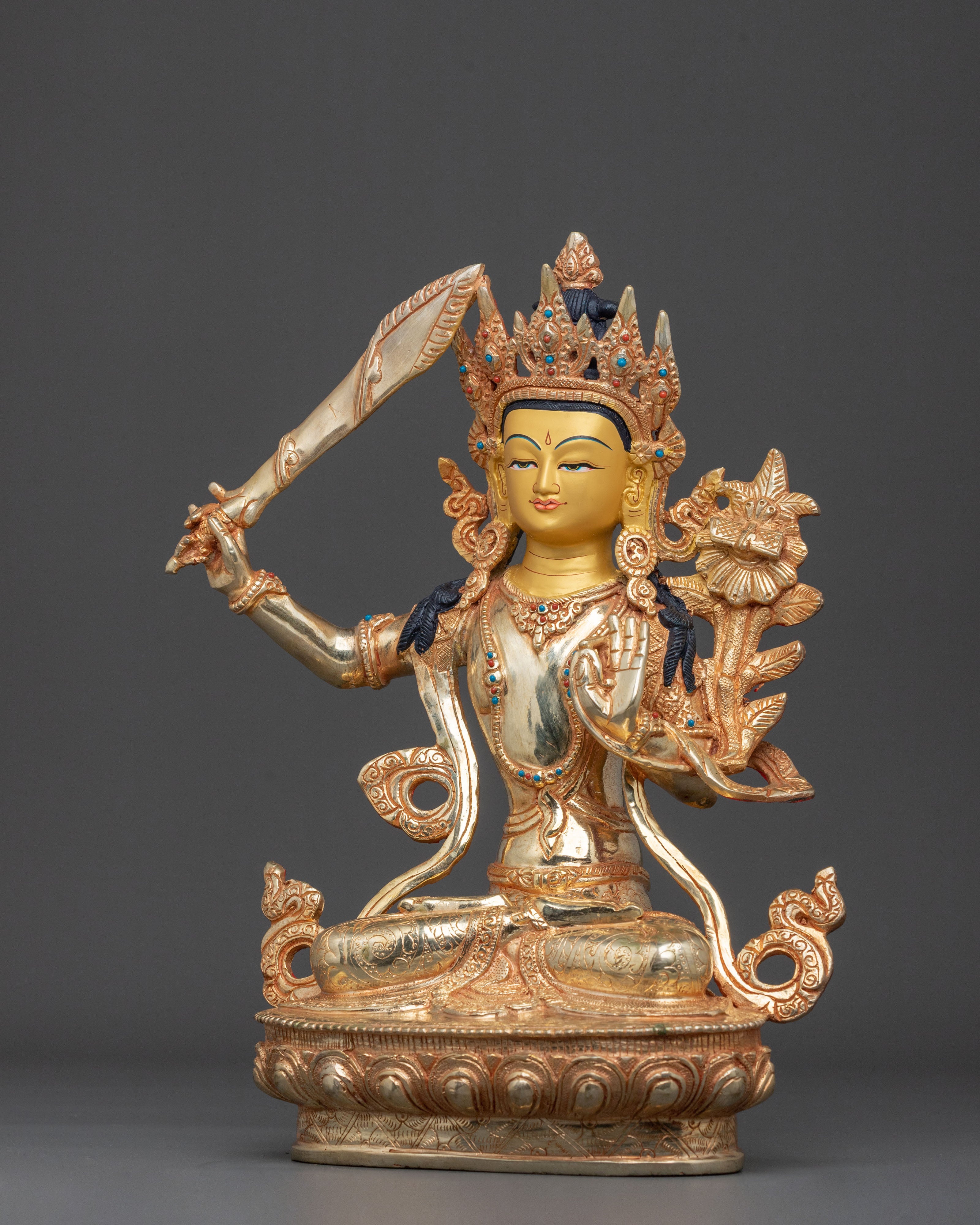 Manjushri Sacred Figurine | Altar Home Decor