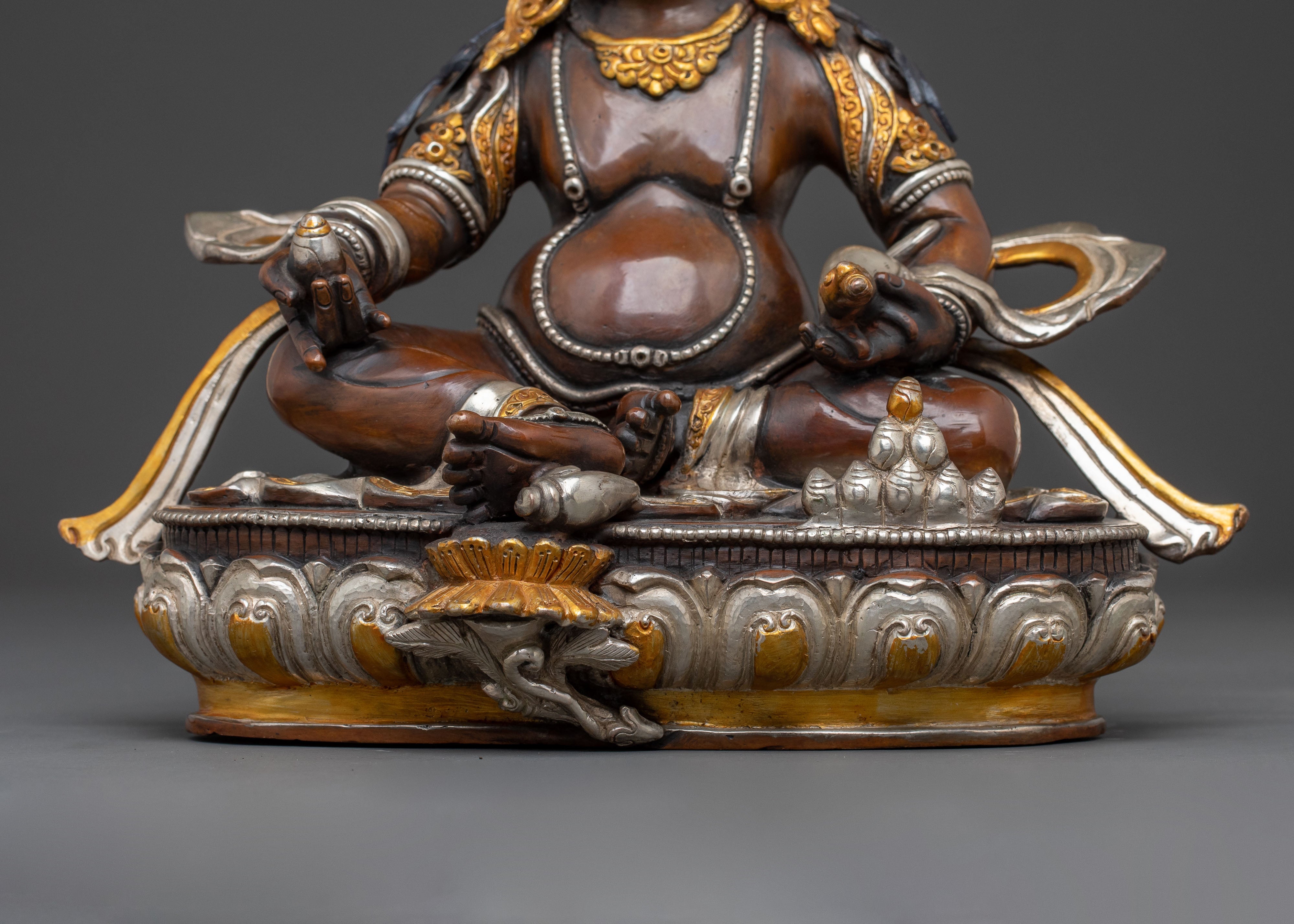 Dzambhala Wealth Guardian Statue | Handcrafted Prosperity Icon